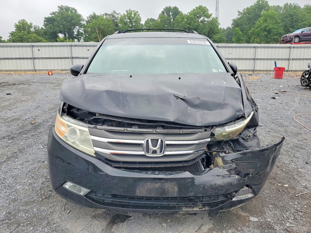 2013 Honda Odyssey Touring Black vin: 5FNRL5H9XDB045050