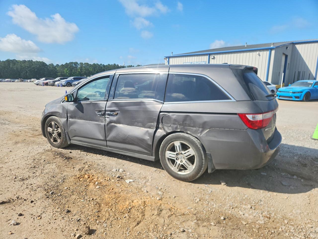 2013 Honda Odyssey Touring Серый vin: 5FNRL5H9XDB089260