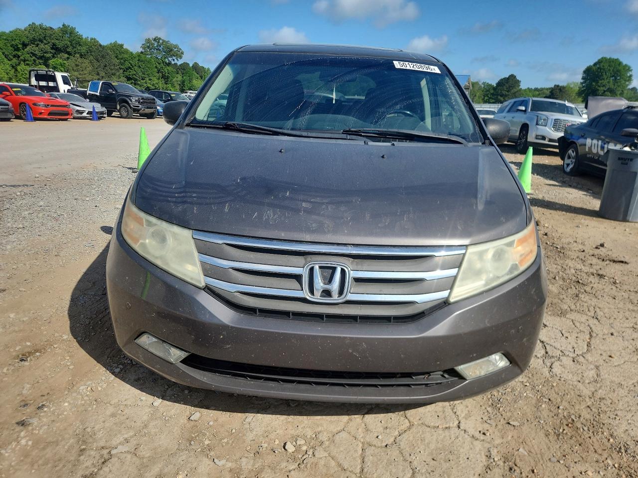 2013 Honda Odyssey Touring Серый vin: 5FNRL5H9XDB089260