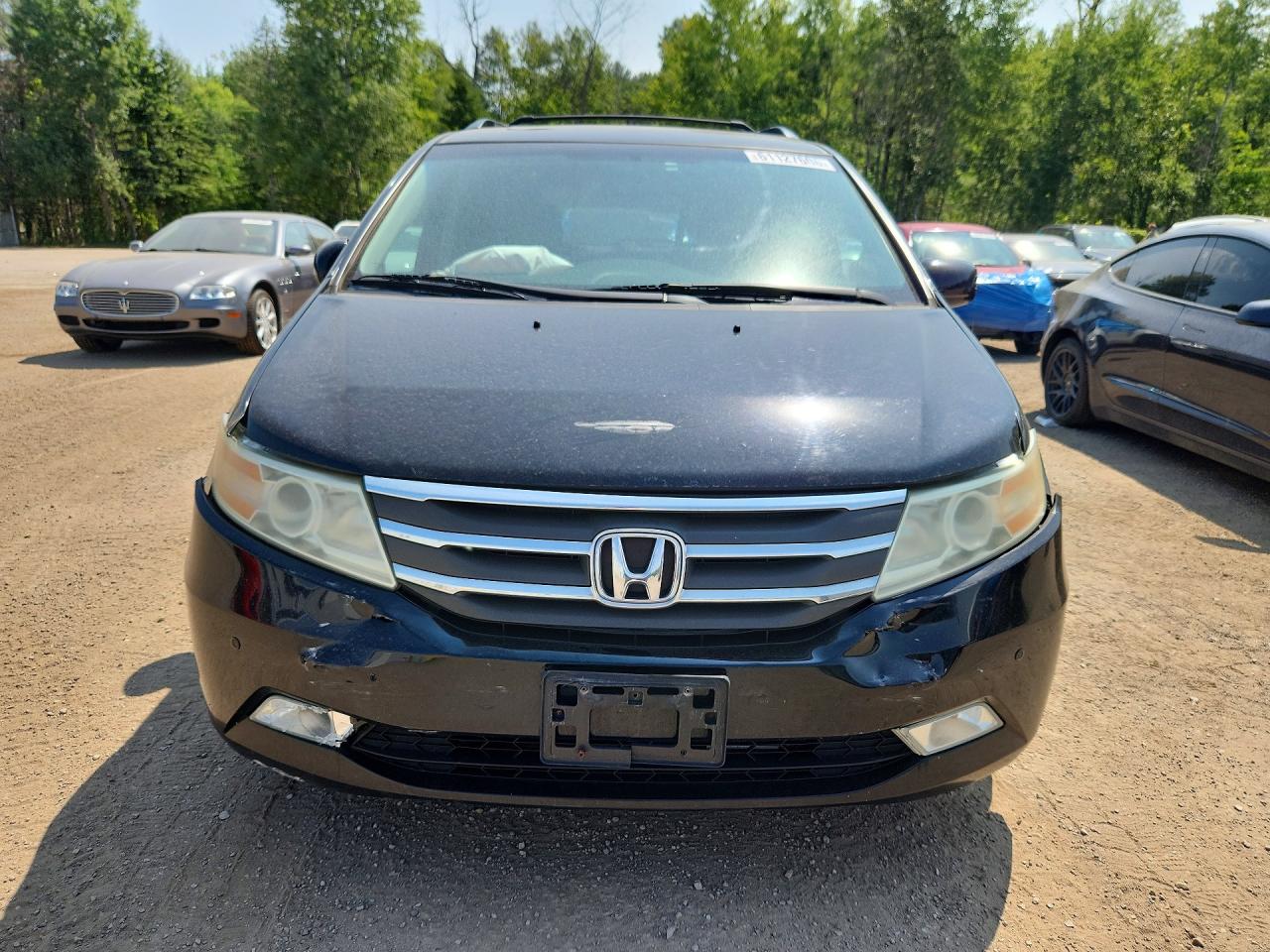 2013 Honda Odyssey Touring Black vin: 5FNRL5H9XDB503413