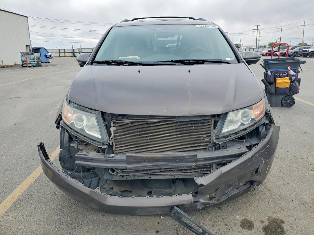 2014 Honda Odyssey Touring Серый vin: 5FNRL5H9XEB005908