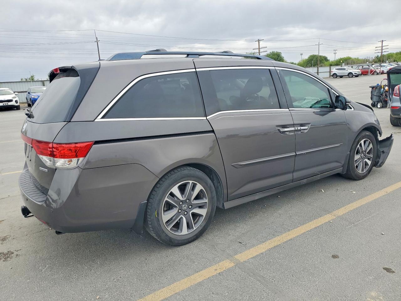2014 Honda Odyssey Touring Серый vin: 5FNRL5H9XEB005908