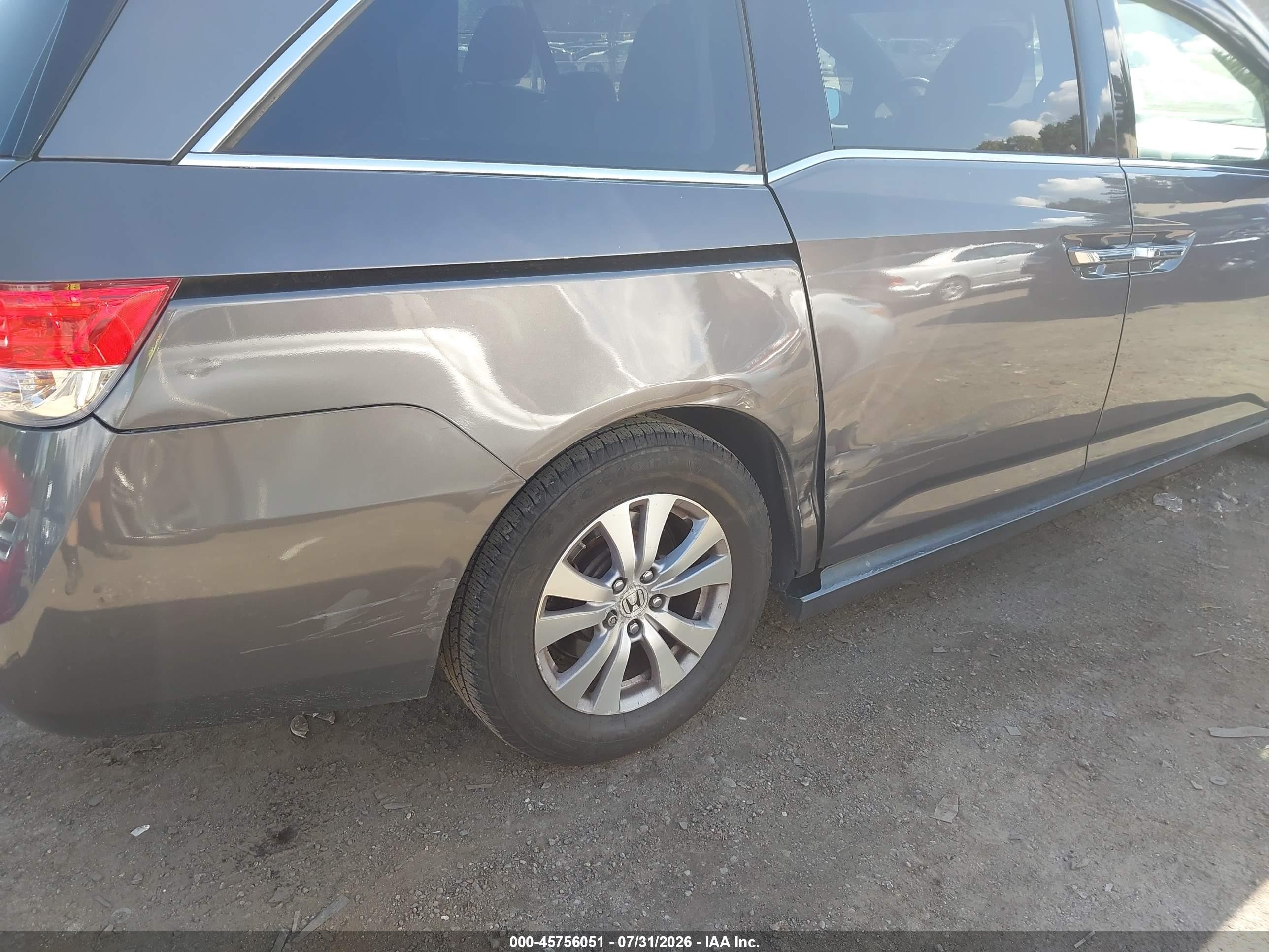 2014 Honda Odyssey Touring/touring Elite Серый vin: 5FNRL5H9XEB017802