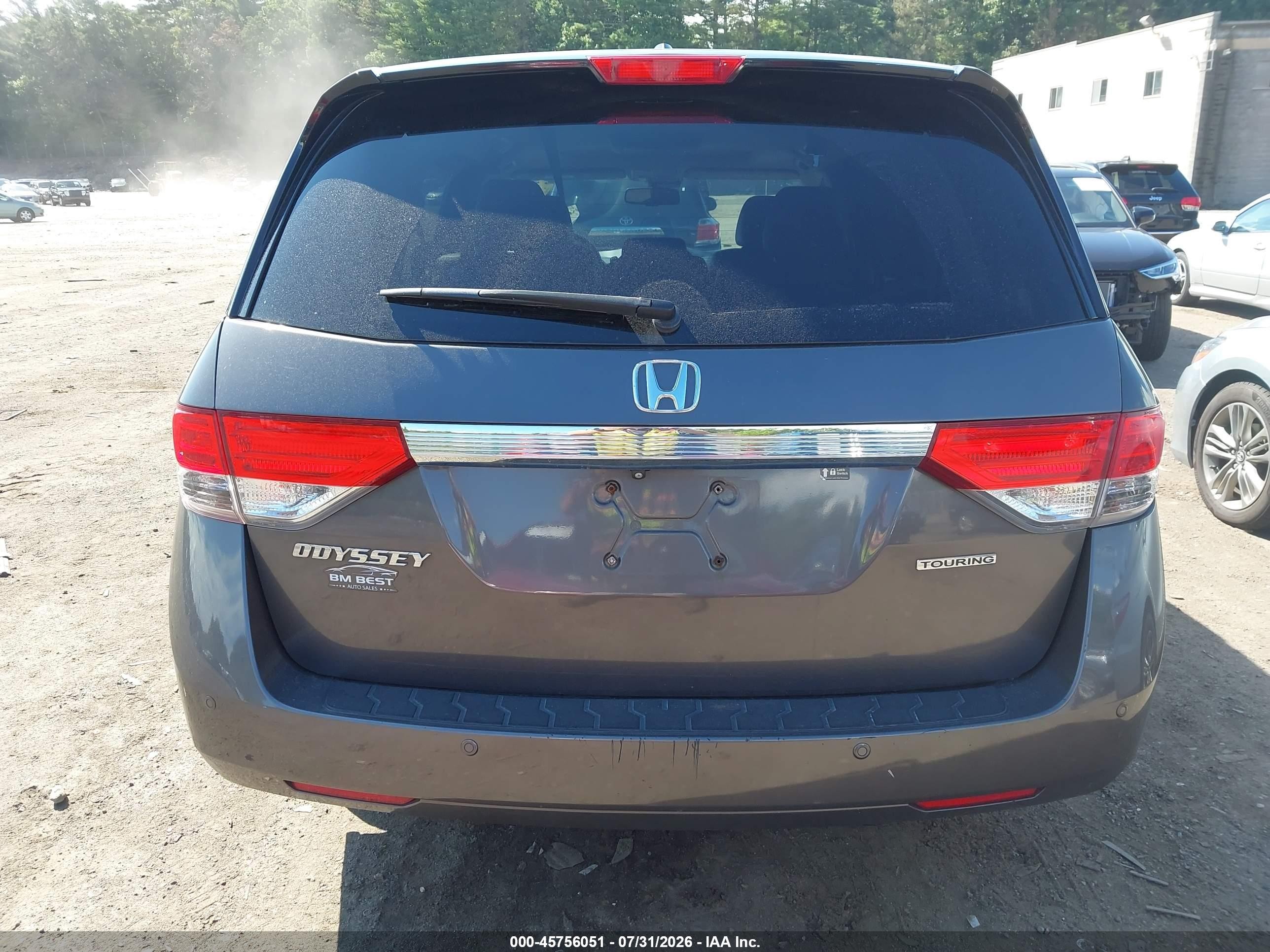 2014 Honda Odyssey Touring/touring Elite Серый vin: 5FNRL5H9XEB017802