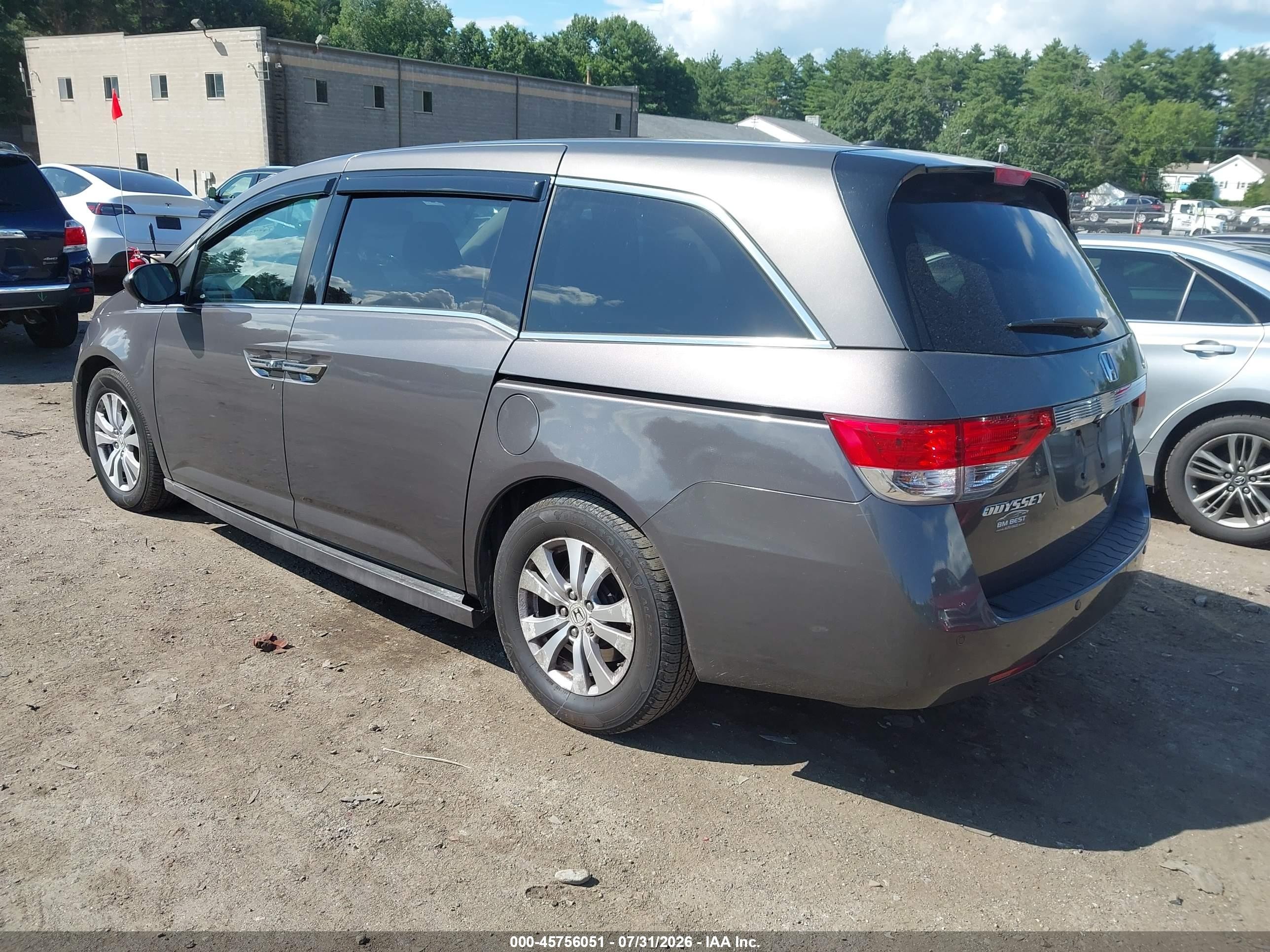 2014 Honda Odyssey Touring/touring Elite Серый vin: 5FNRL5H9XEB017802