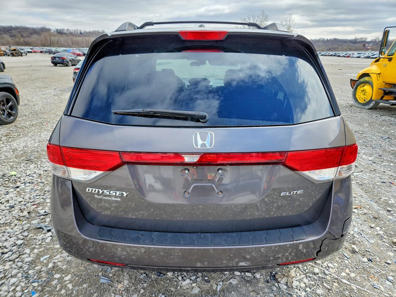 2014 Honda Odyssey Touring Gray vin: 5FNRL5H9XEB093195