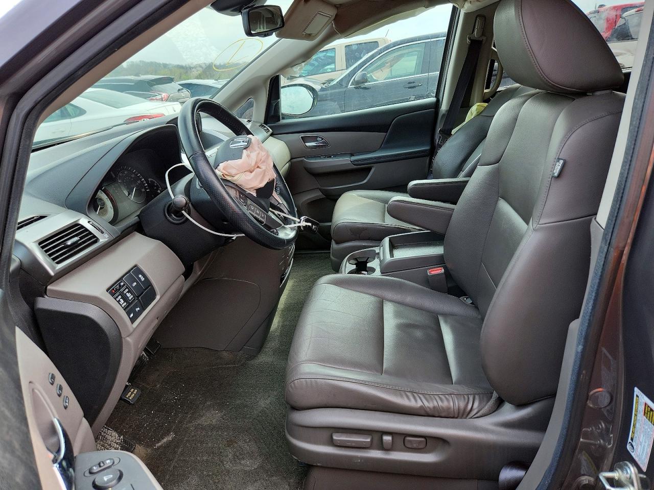 2014 Honda Odyssey Touring Gray vin: 5FNRL5H9XEB093195