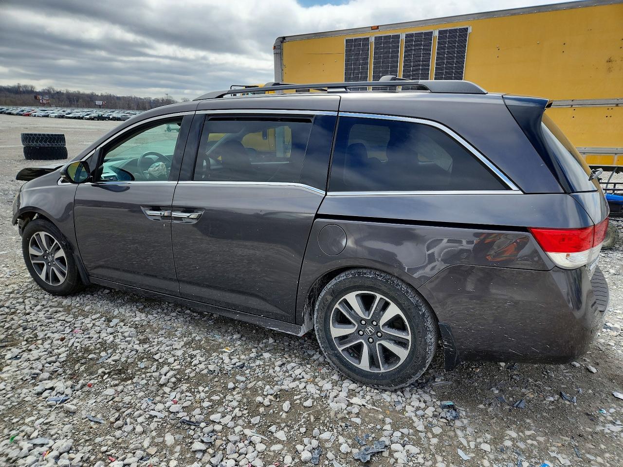 2014 Honda Odyssey Touring Gray vin: 5FNRL5H9XEB093195