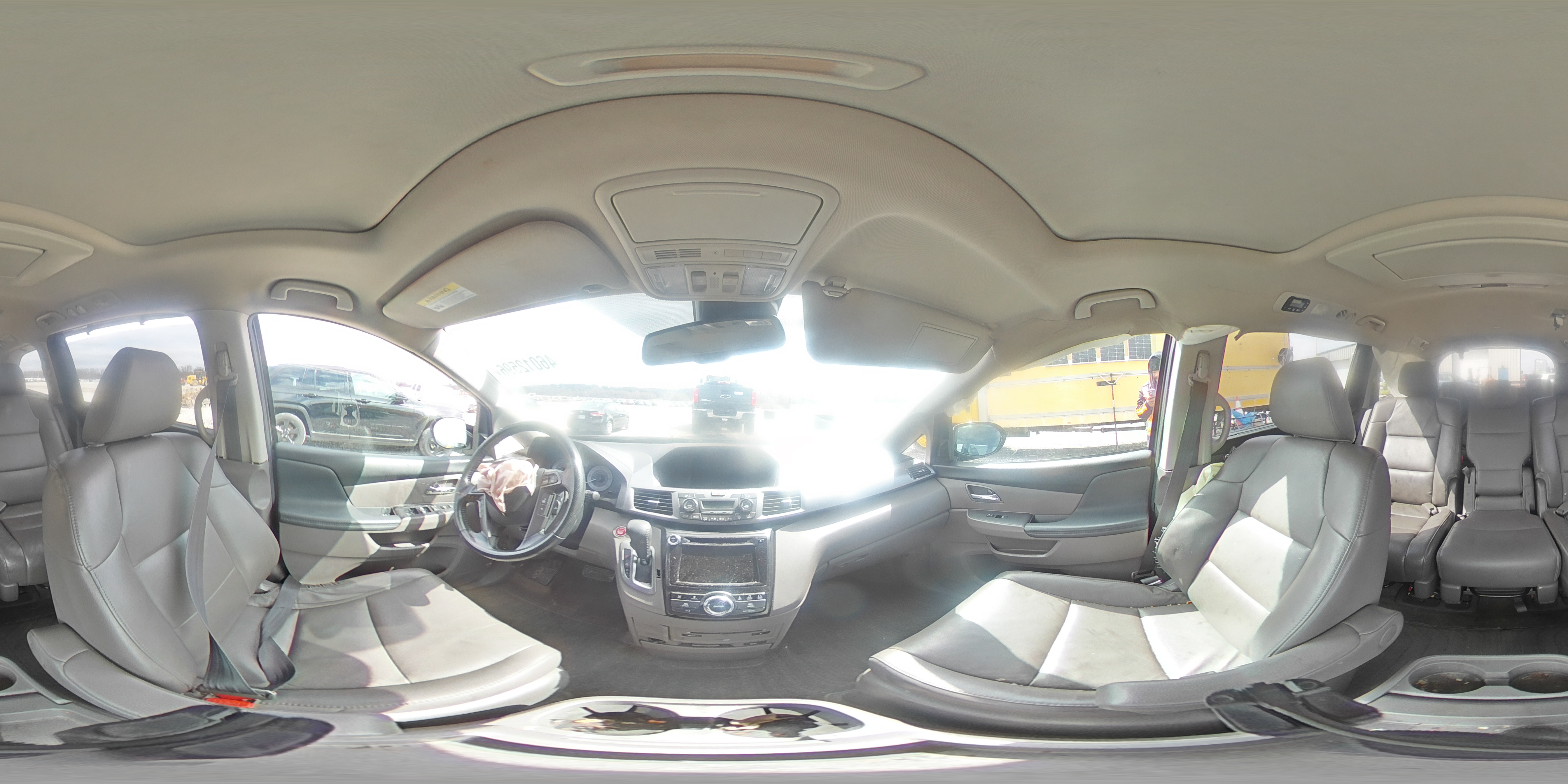 2014 Honda Odyssey Touring Gray vin: 5FNRL5H9XEB093195