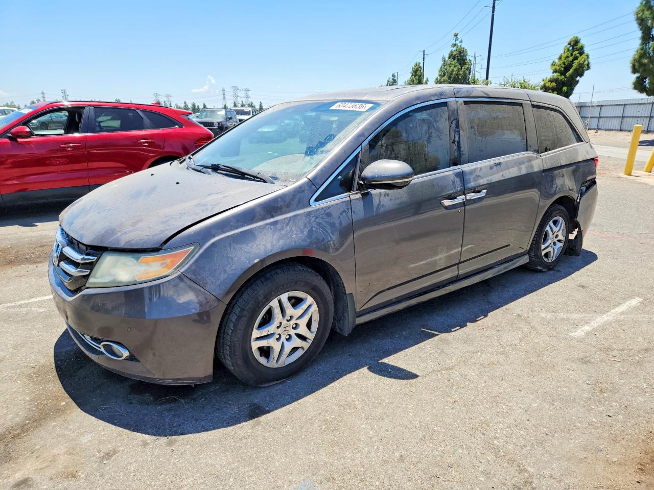 2014 Honda Odyssey Touring/touring Elite Charcoal vin: 5FNRL5H9XEB093231