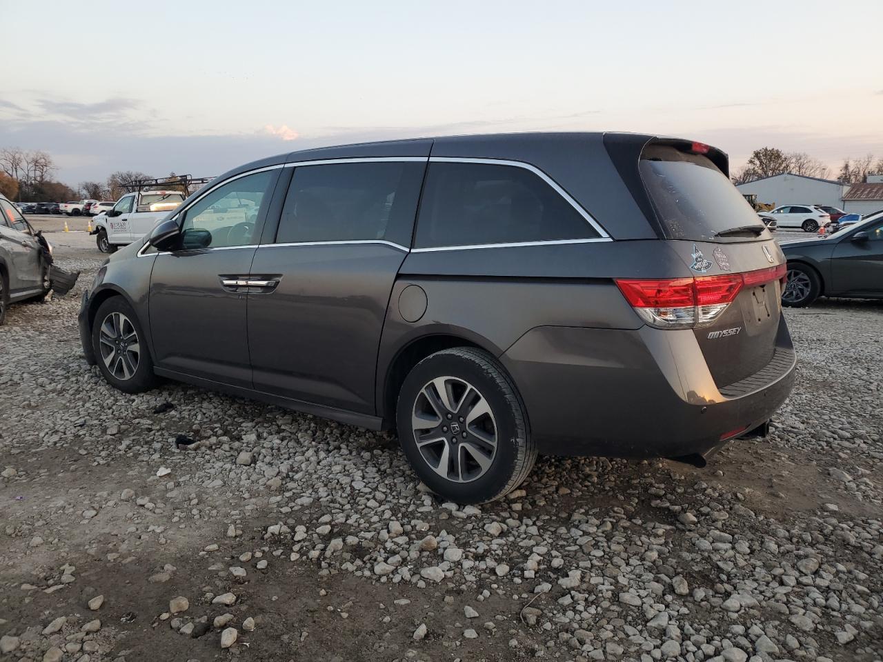 2014 Honda Odyssey Touring Gray vin: 5FNRL5H9XEB106205