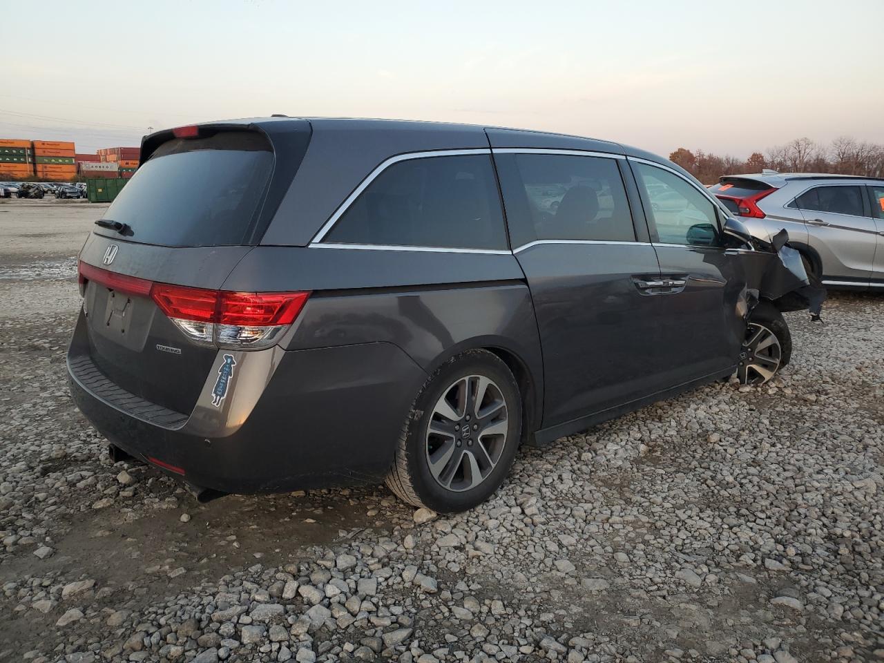 2014 Honda Odyssey Touring Gray vin: 5FNRL5H9XEB106205