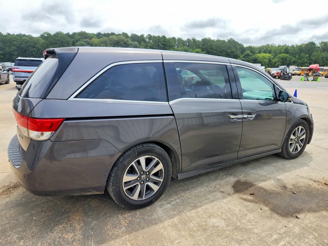 2014 Honda Odyssey Touring Gray vin: 5FNRL5H9XEB125451