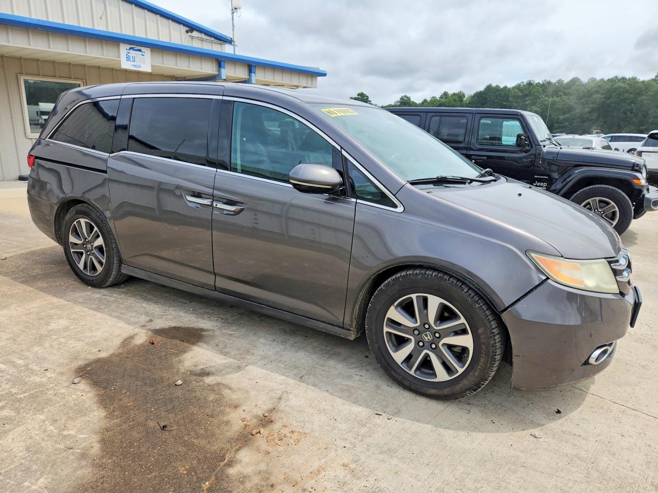 2014 Honda Odyssey Touring Gray vin: 5FNRL5H9XEB125451