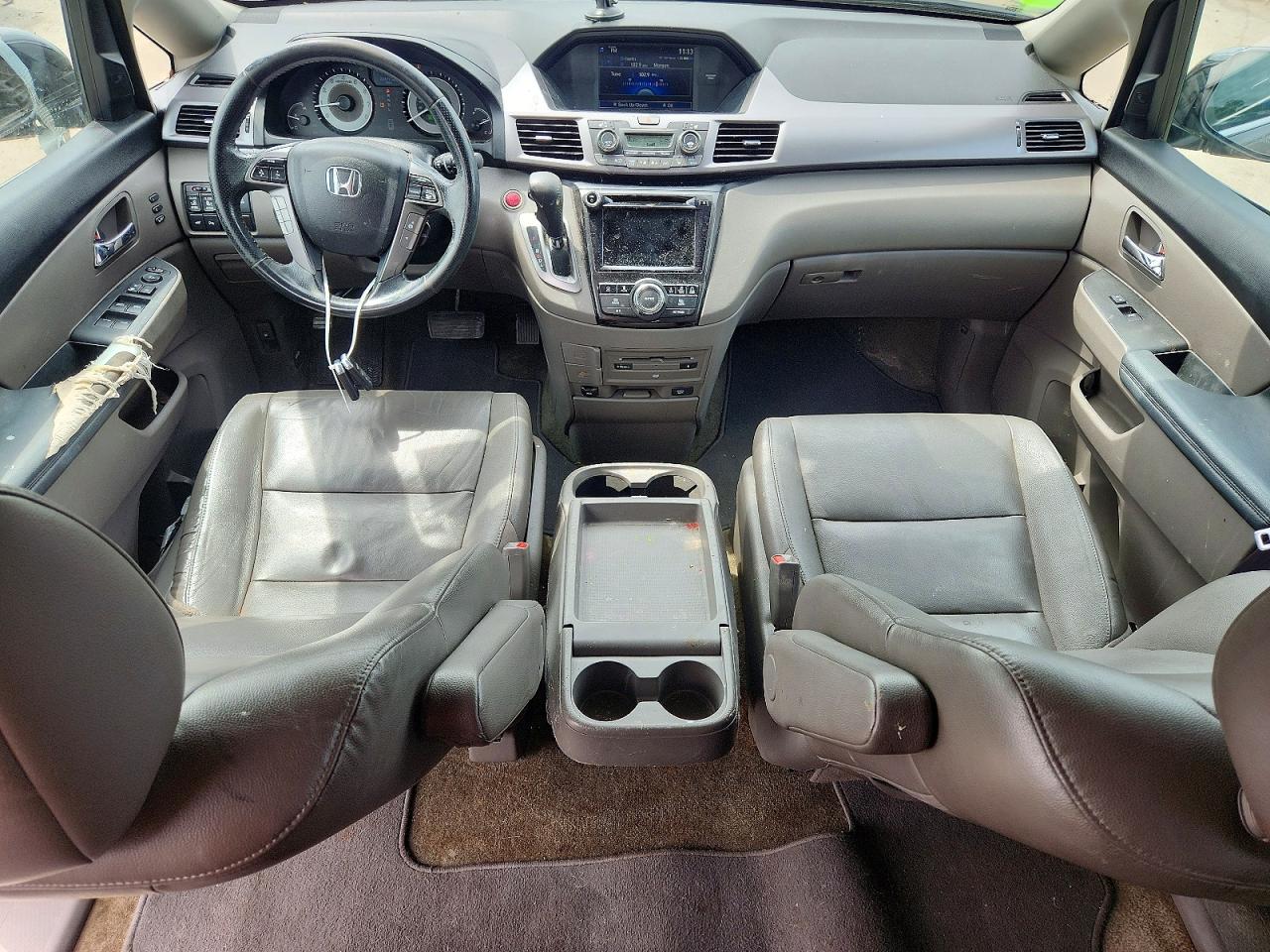 2014 Honda Odyssey Touring Gray vin: 5FNRL5H9XEB125451