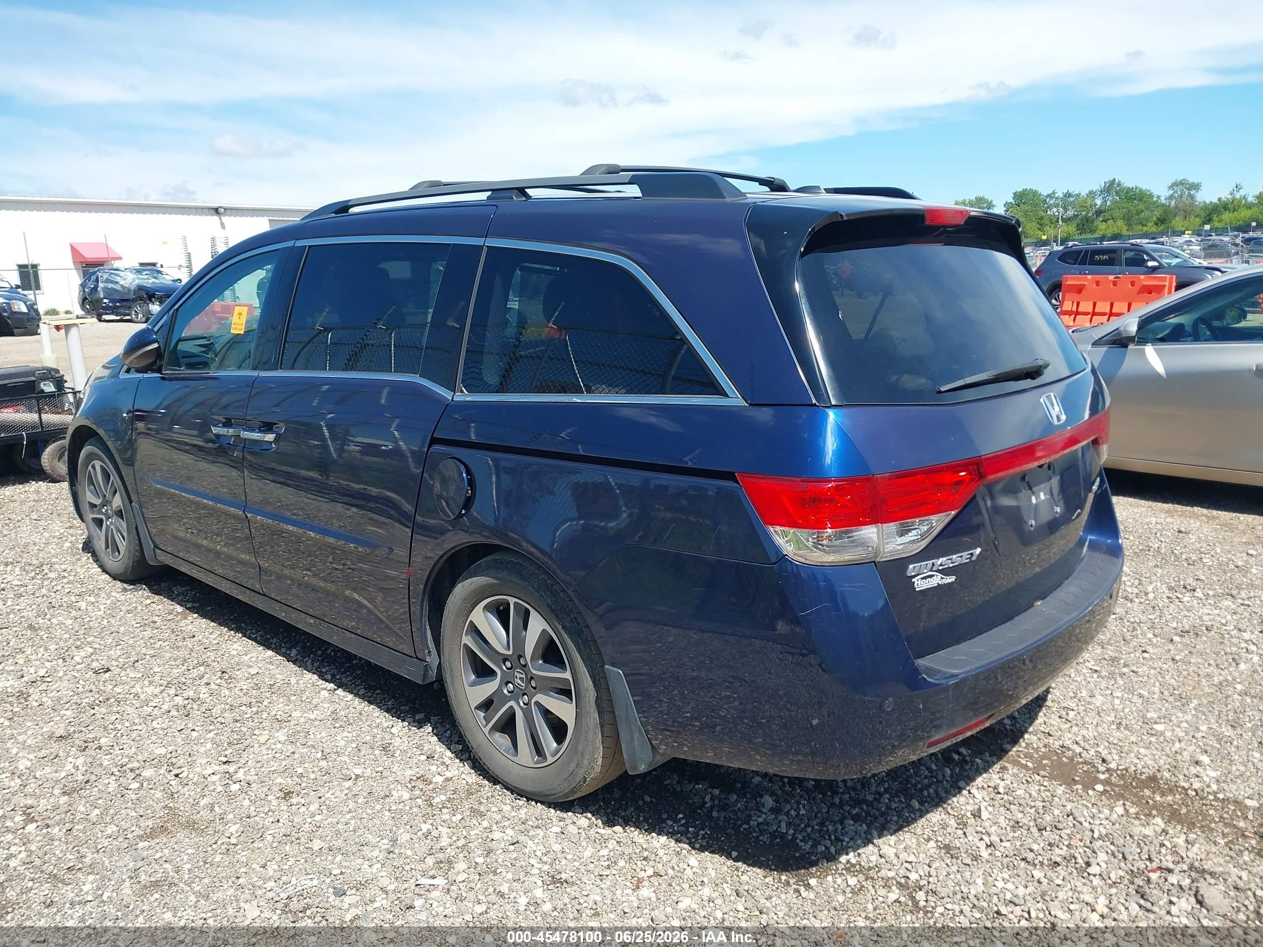 2014 Honda Odyssey Touring/touring Elite Dark Blue vin: 5FNRL5H9XEB133159