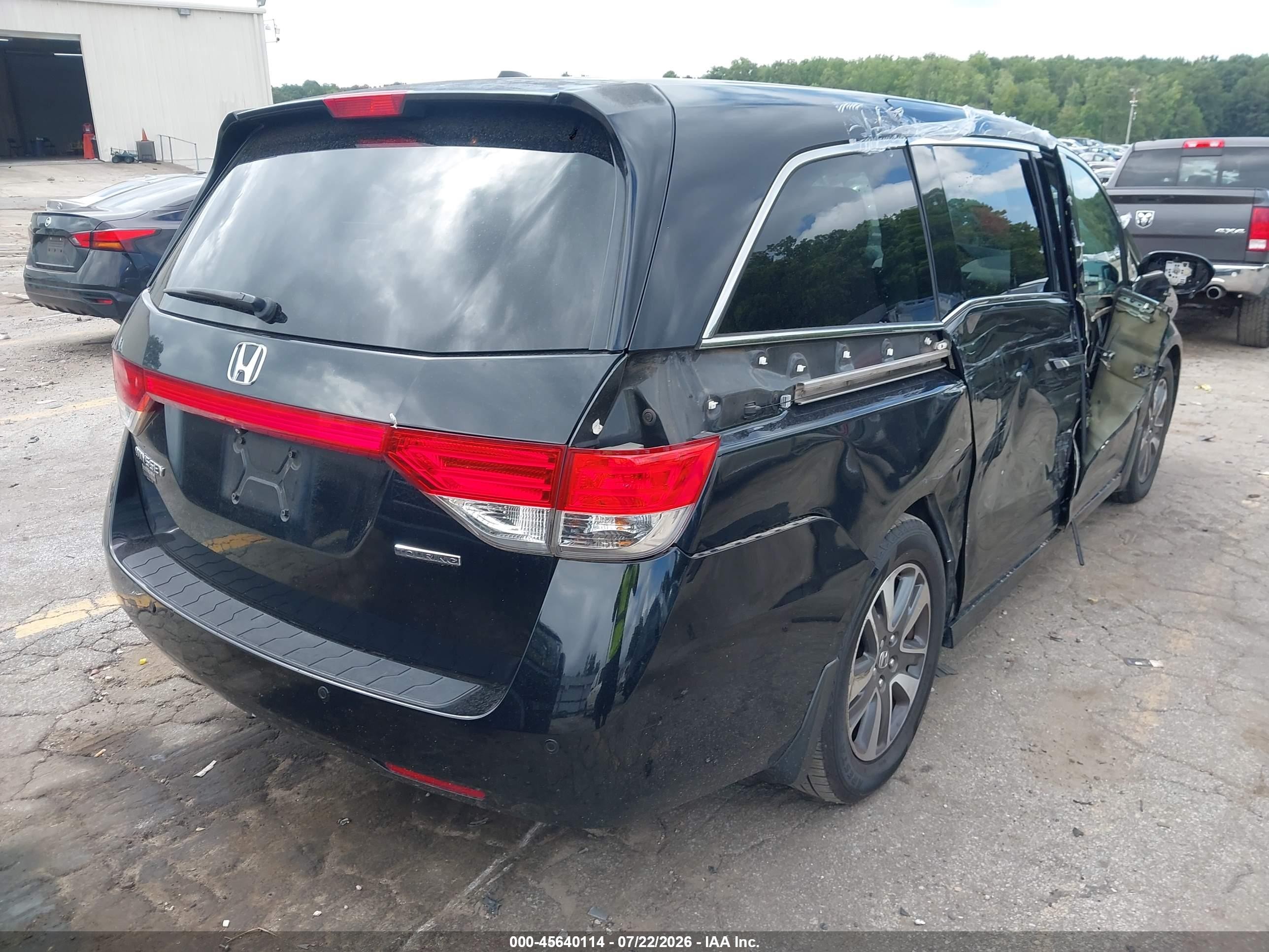 2015 Honda Odyssey Touring/touring Elite Black vin: 5FNRL5H9XFB065009