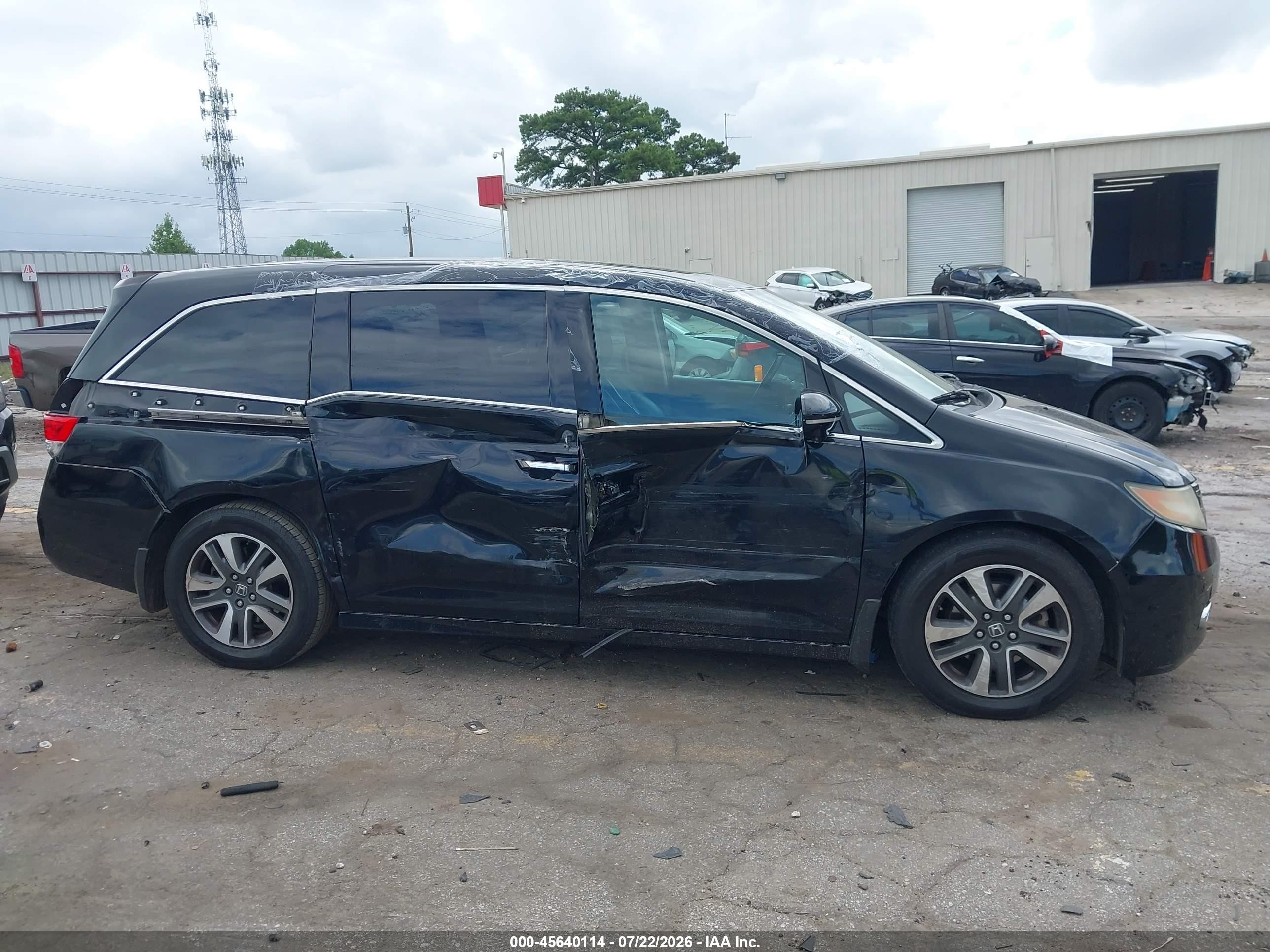 2015 Honda Odyssey Touring/touring Elite Black vin: 5FNRL5H9XFB065009