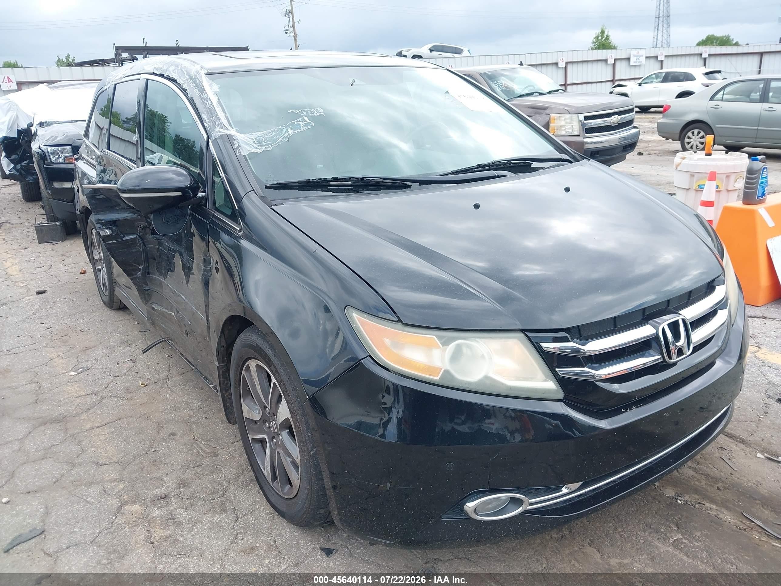 2015 Honda Odyssey Touring/touring Elite Black vin: 5FNRL5H9XFB065009