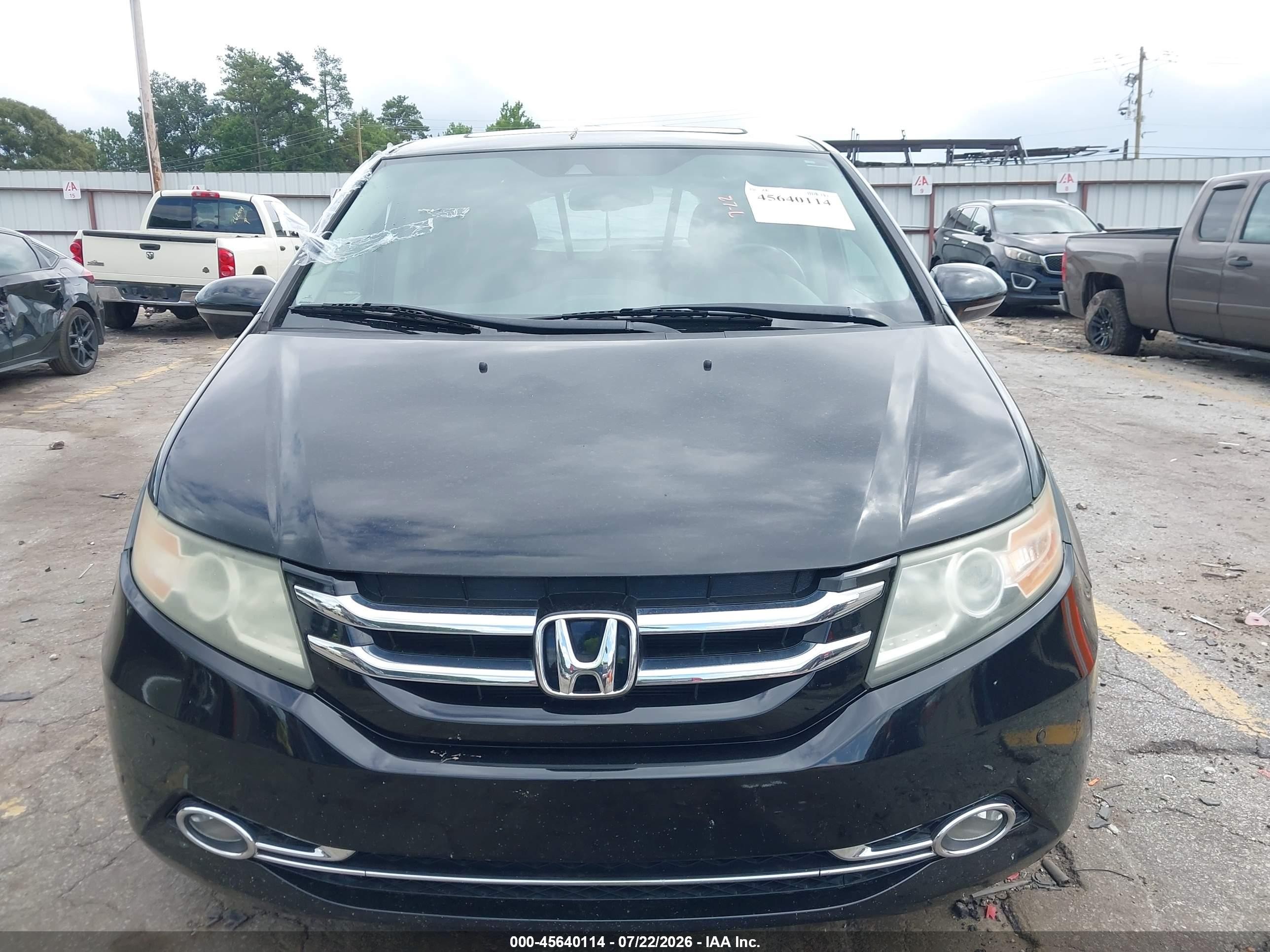 2015 Honda Odyssey Touring/touring Elite Black vin: 5FNRL5H9XFB065009