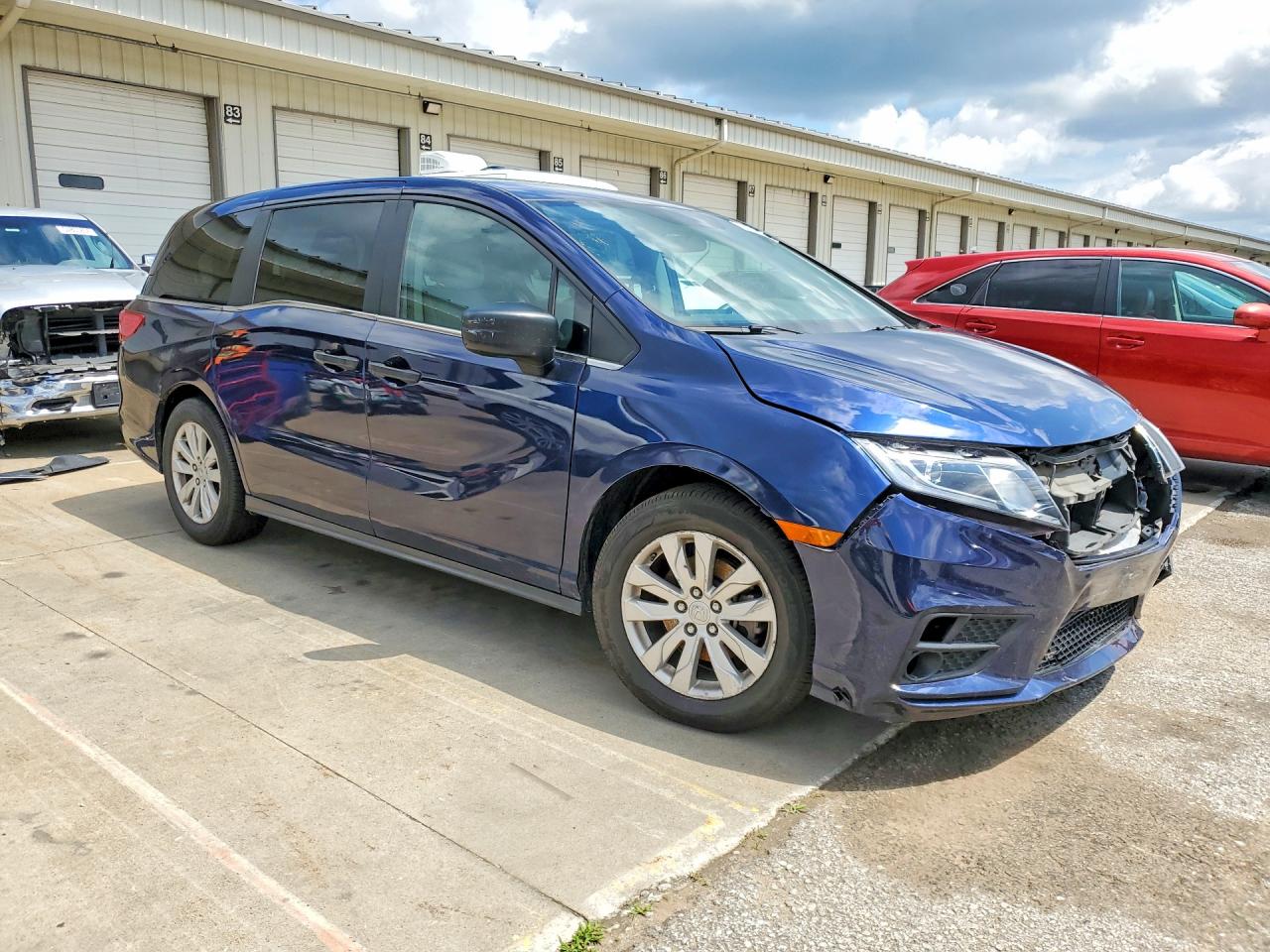 2019 Honda Odyssey Lx Blue vin: 5FNRL6H22KB104159