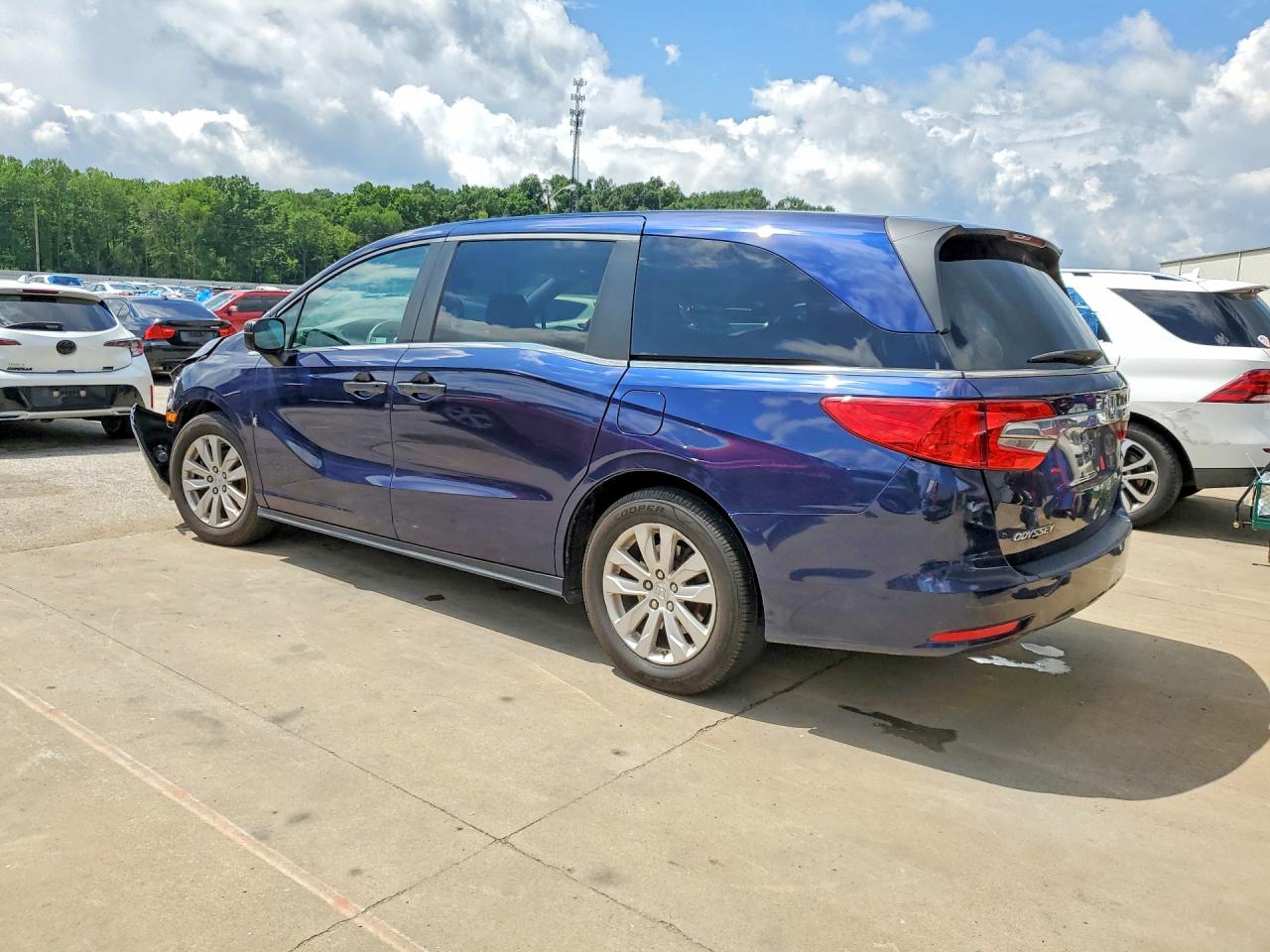 2019 Honda Odyssey Lx Blue vin: 5FNRL6H22KB104159