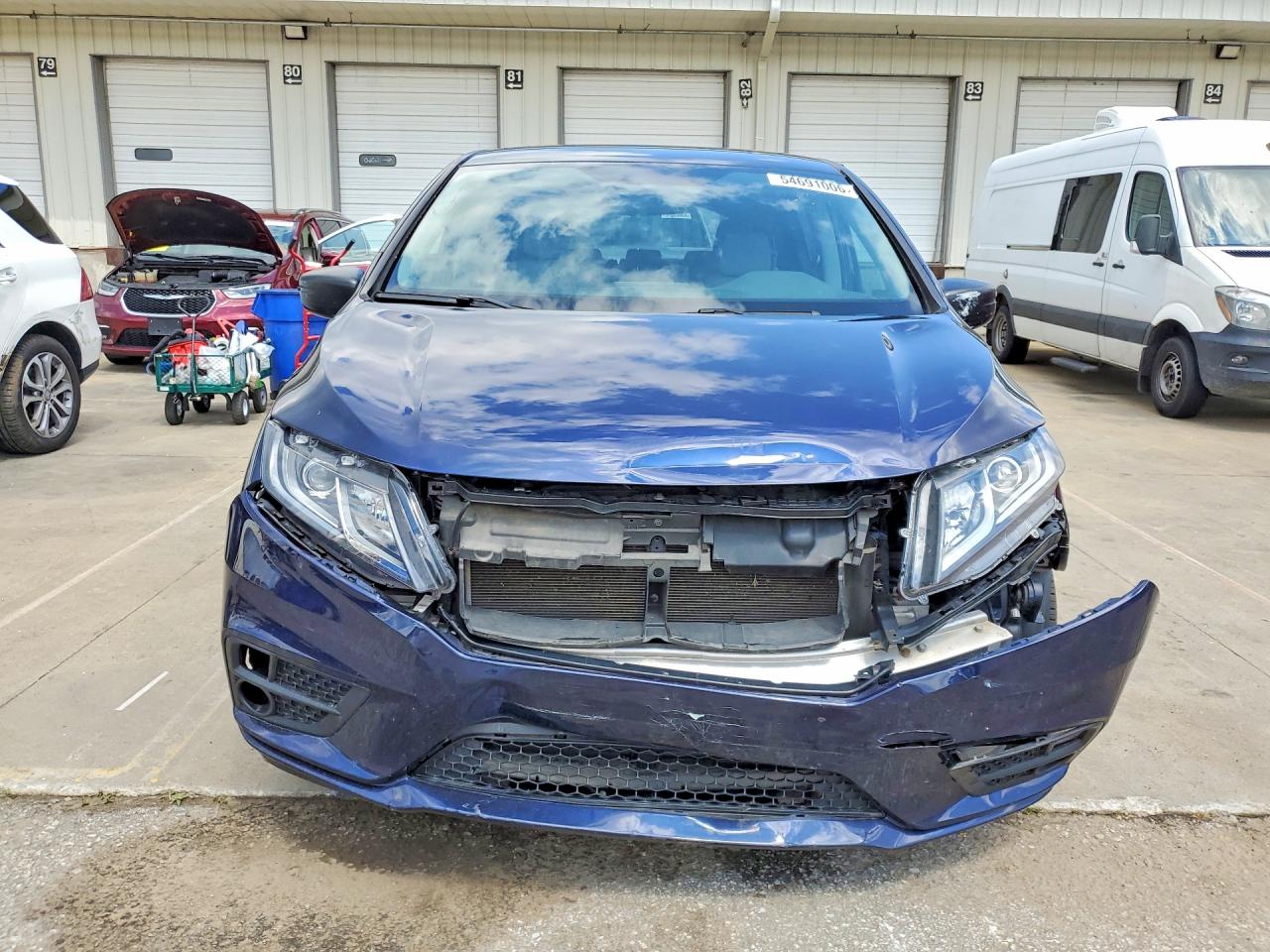 2019 Honda Odyssey Lx Blue vin: 5FNRL6H22KB104159
