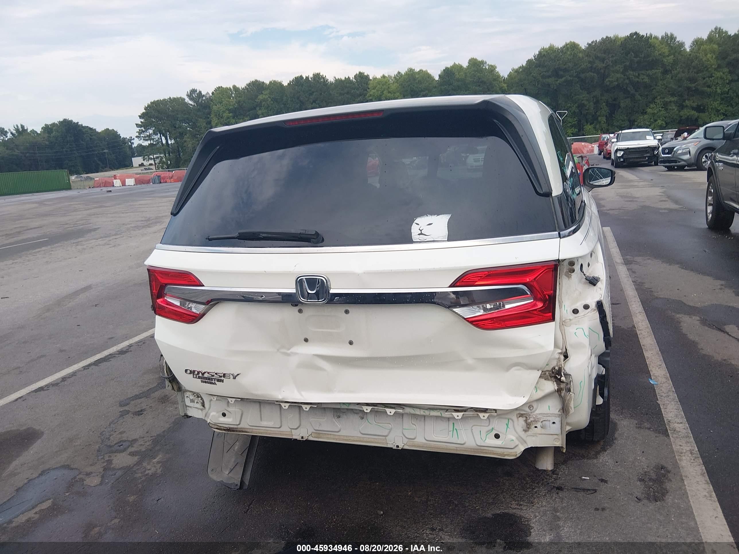 2019 Honda Odyssey Lx White vin: 5FNRL6H26KB041812