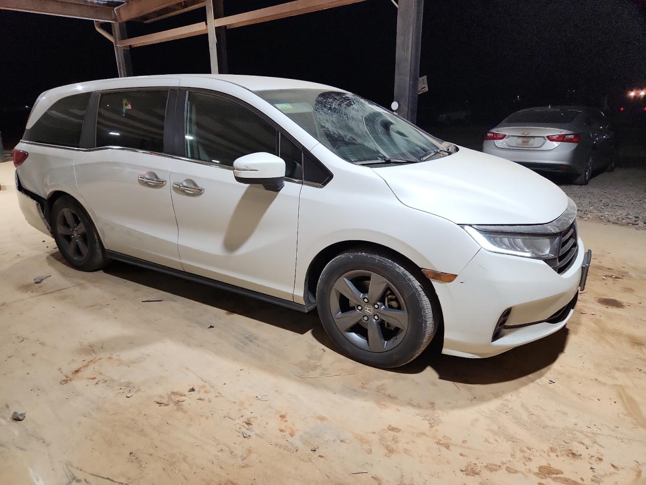 2021 Honda Odyssey Ex White vin: 5FNRL6H50MB044153