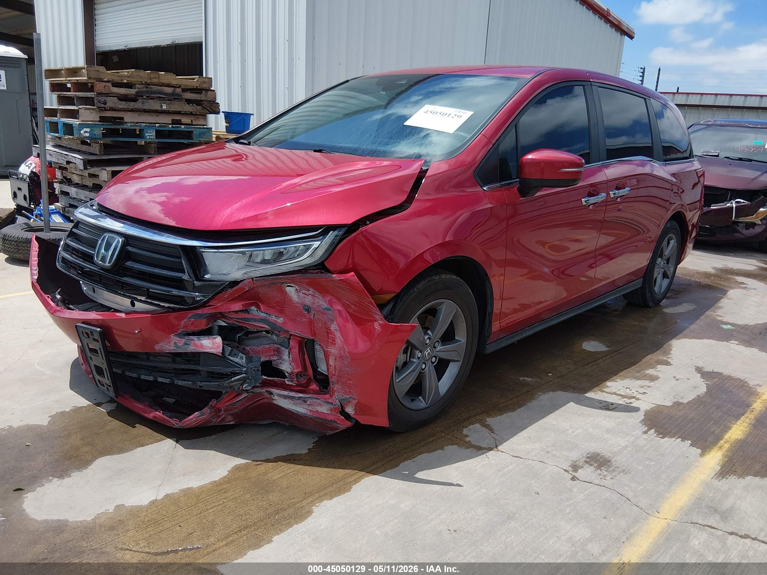 2024 Honda Odyssey Ex Красный vin: 5FNRL6H50RB054866