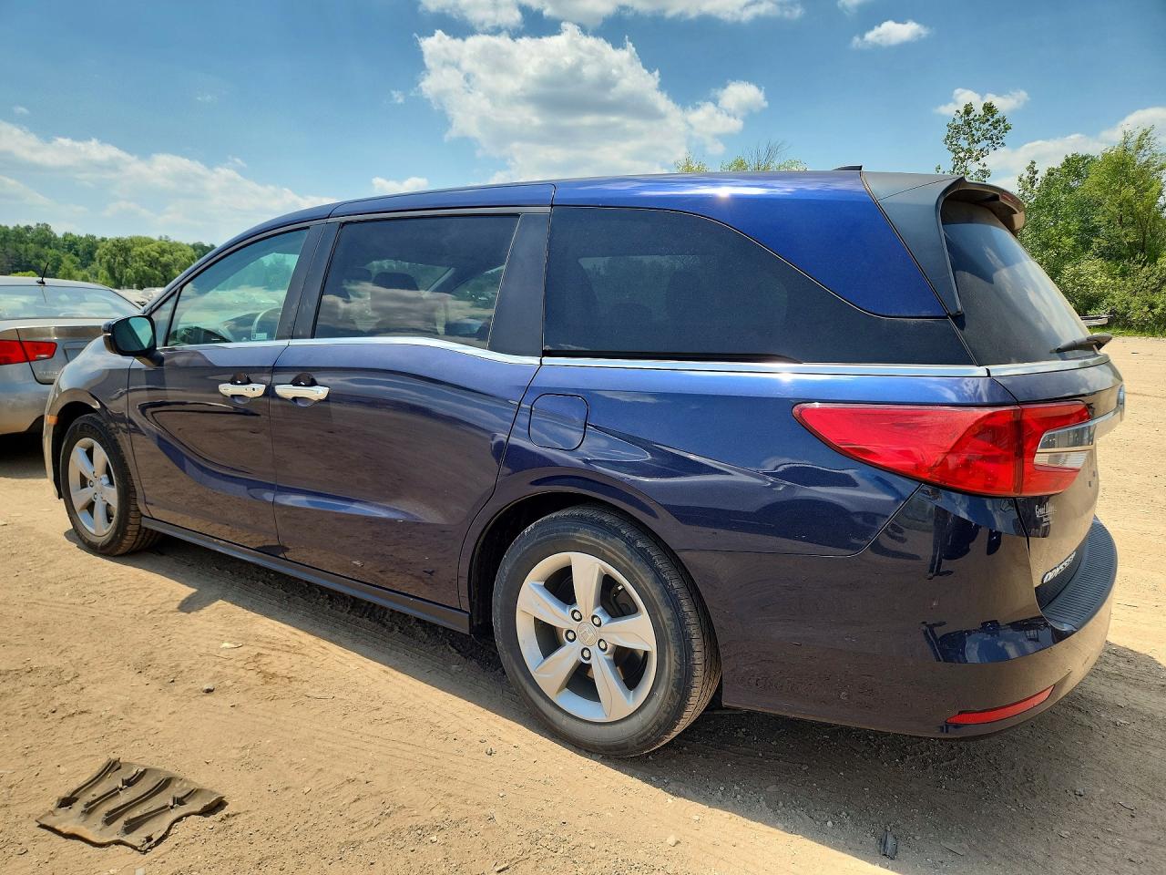 2019 Honda Odyssey Ex Blue vin: 5FNRL6H55KB130250