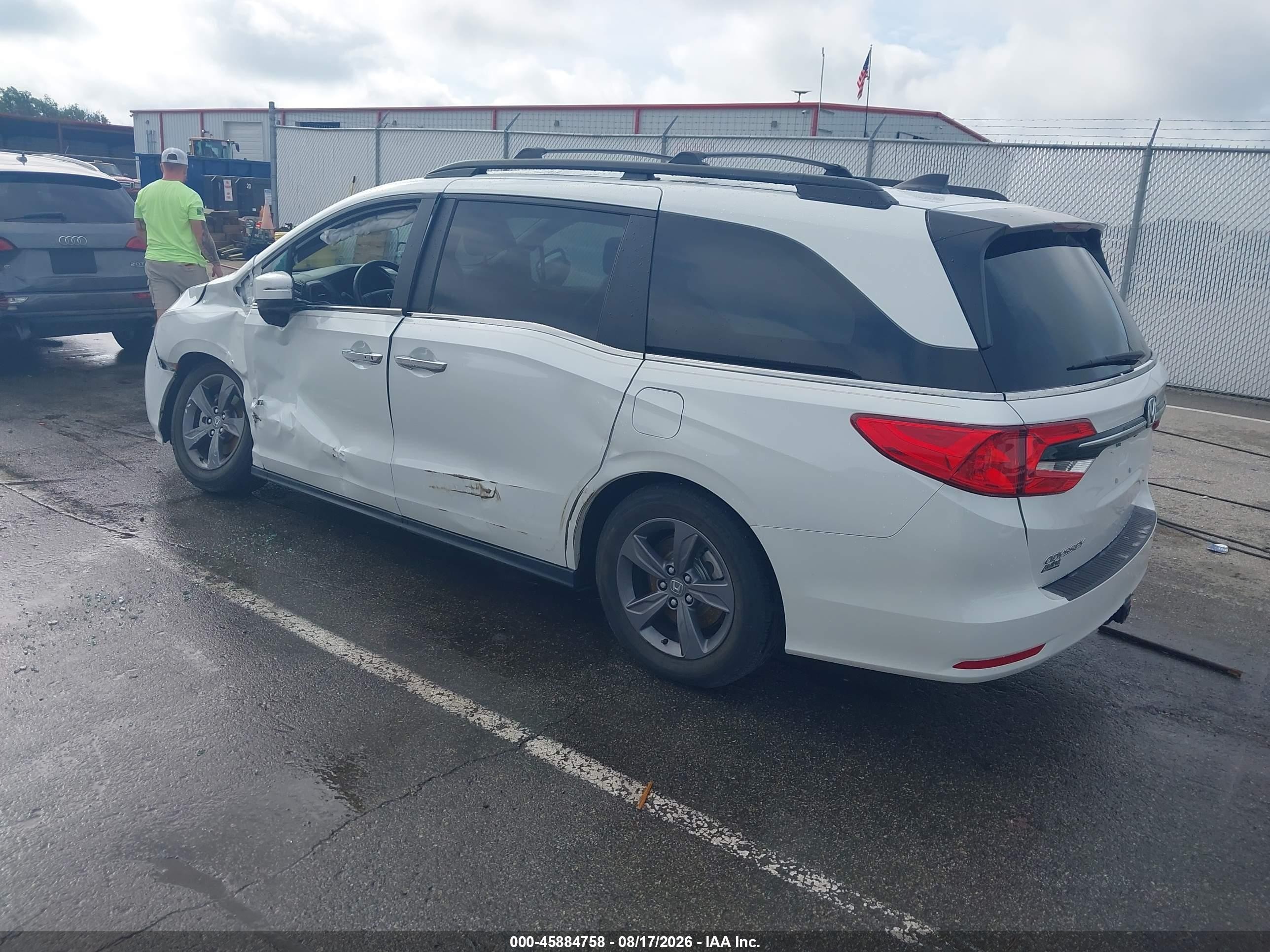 2021 Honda Odyssey Ex White vin: 5FNRL6H55MB013688