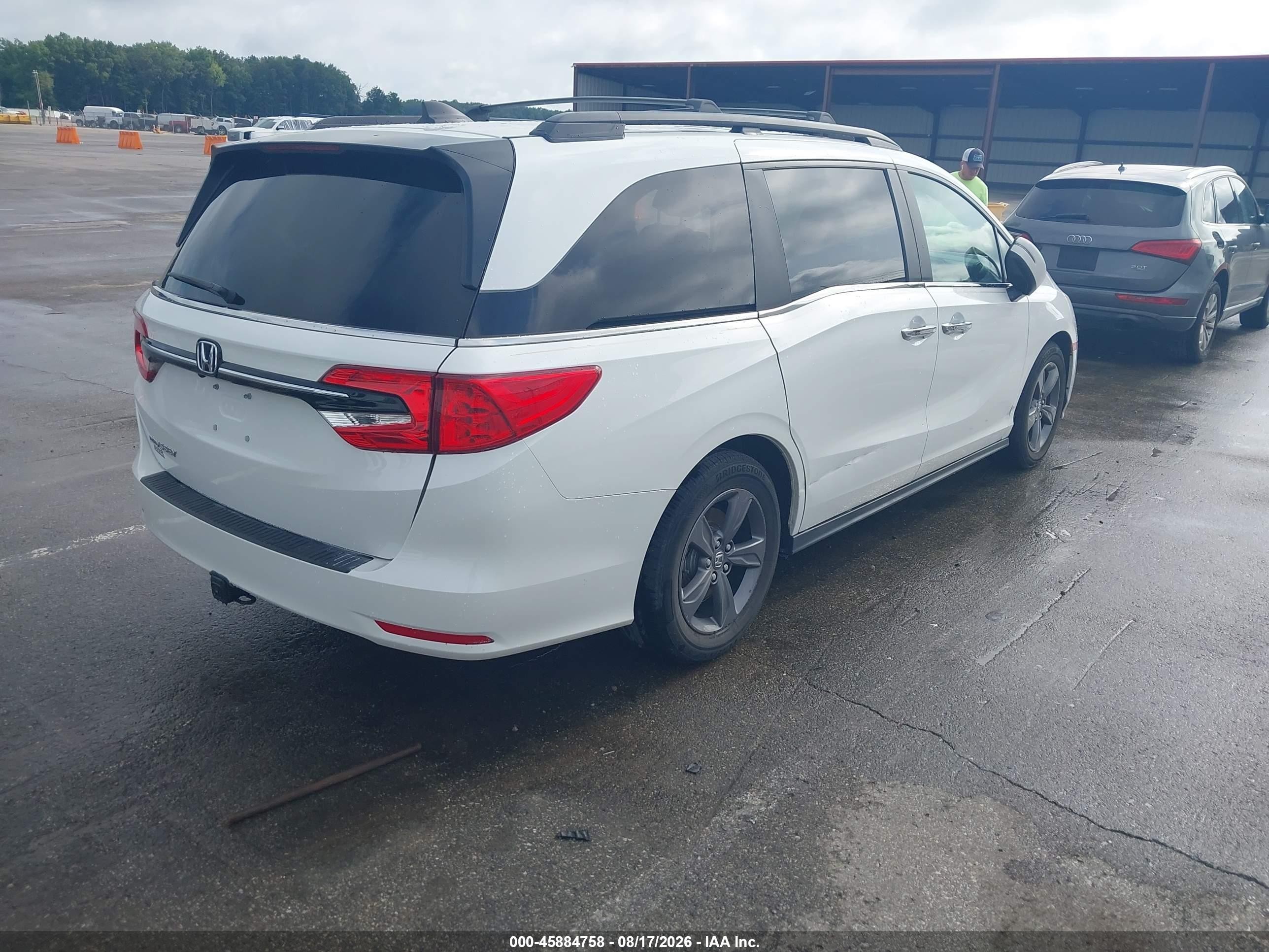 2021 Honda Odyssey Ex White vin: 5FNRL6H55MB013688