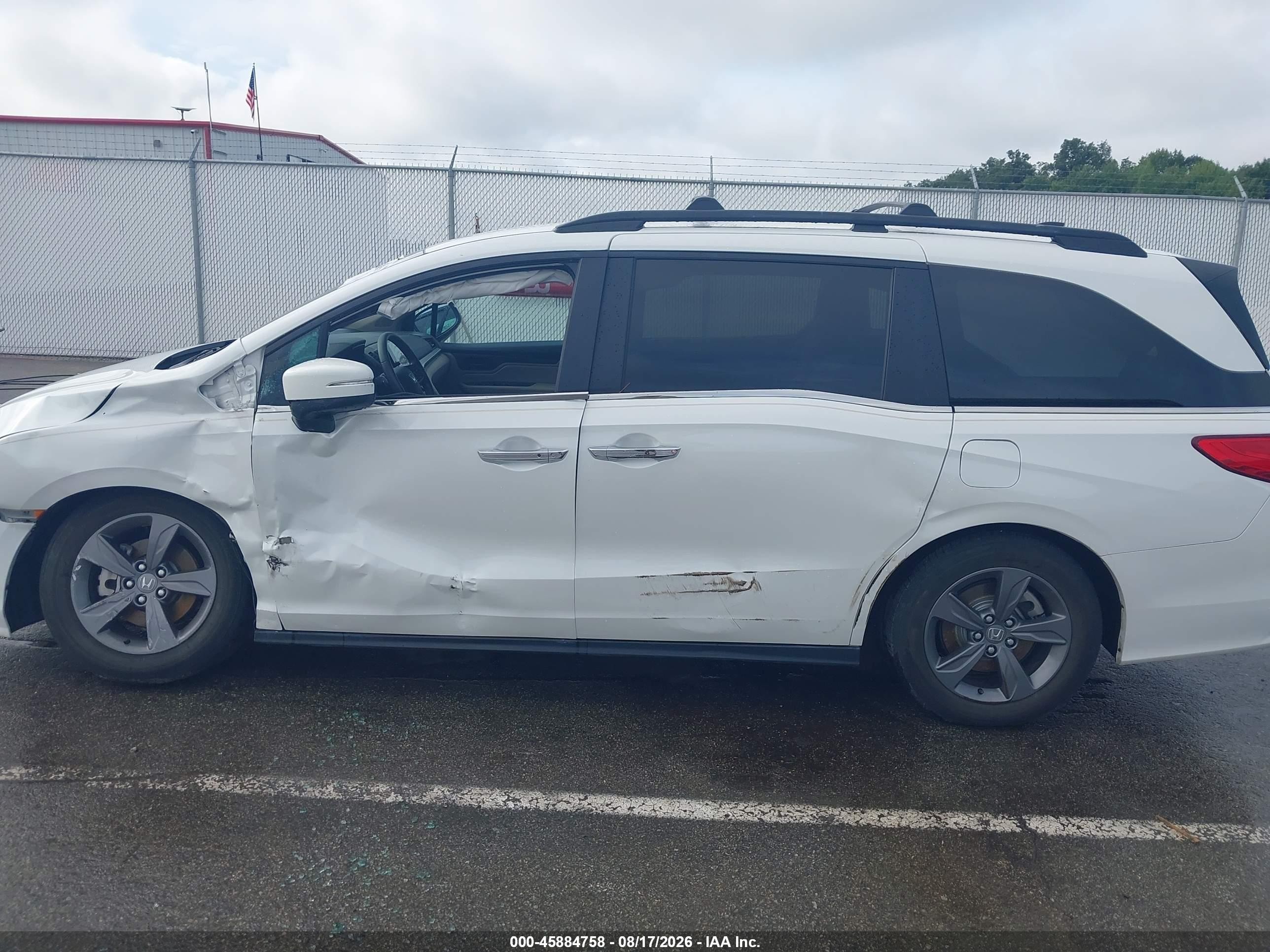 2021 Honda Odyssey Ex White vin: 5FNRL6H55MB013688