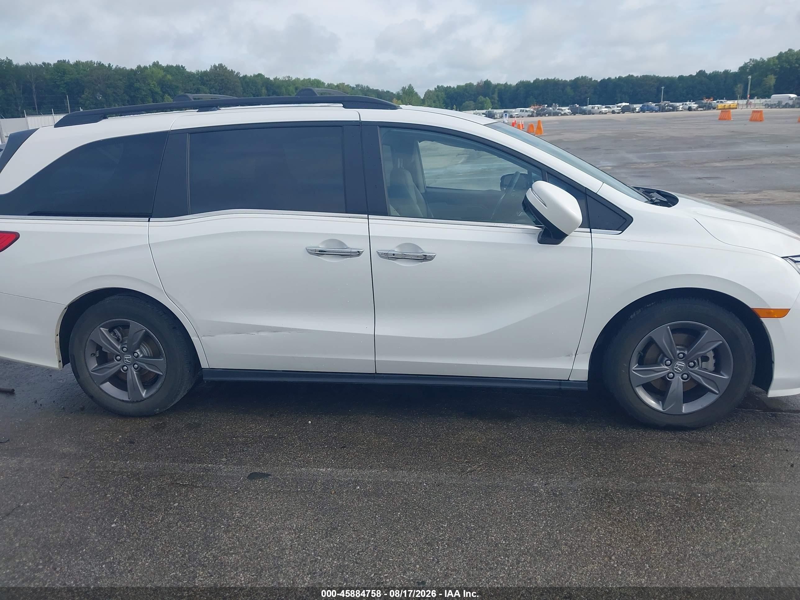 2021 Honda Odyssey Ex White vin: 5FNRL6H55MB013688