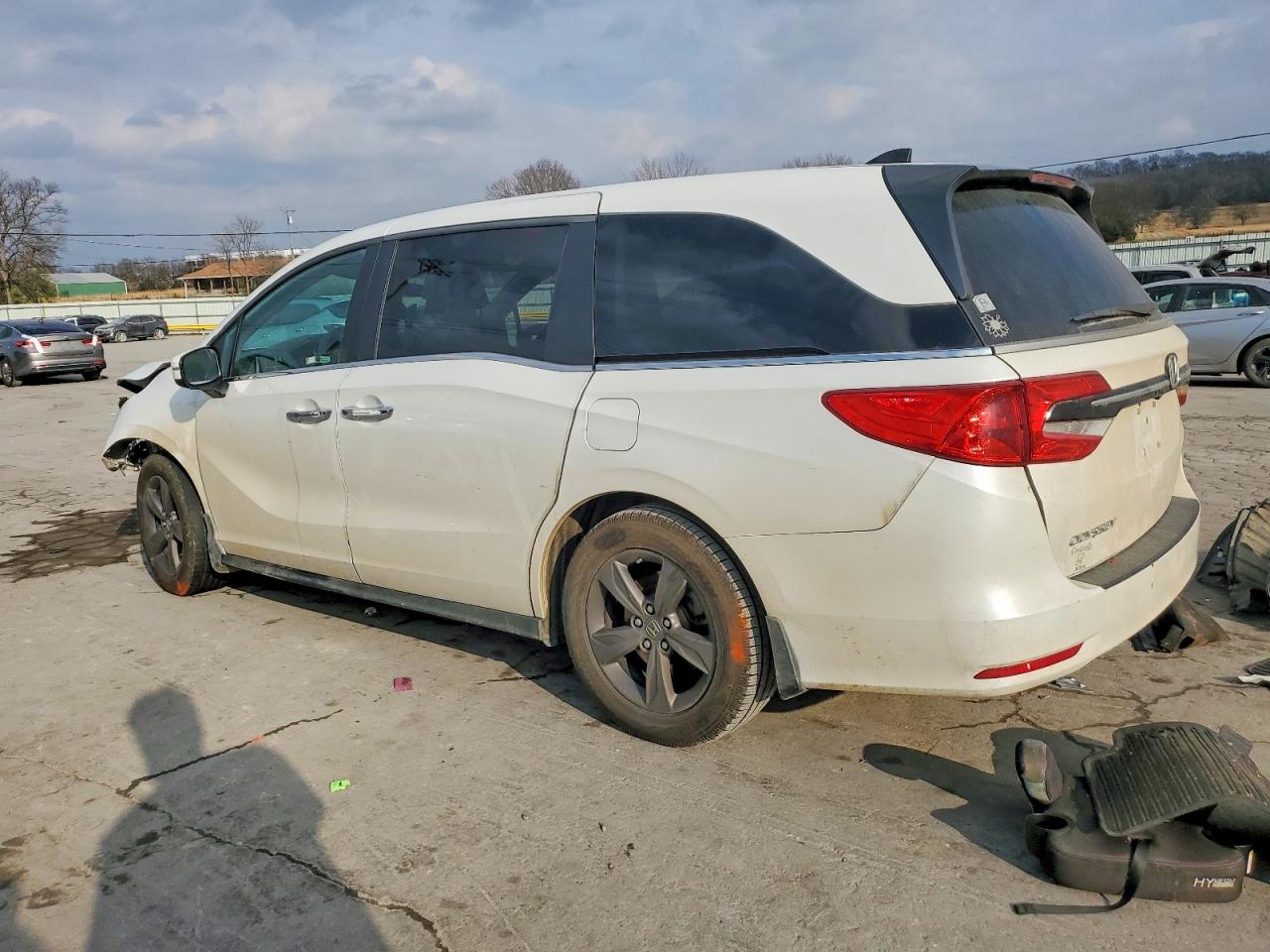 2021 Honda Odyssey Ex White vin: 5FNRL6H56MB017653