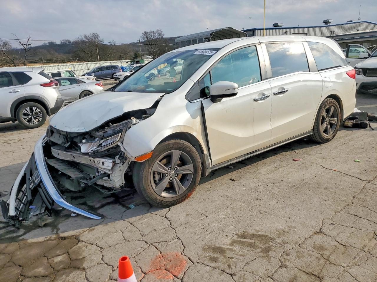 2021 Honda Odyssey Ex White vin: 5FNRL6H56MB017653