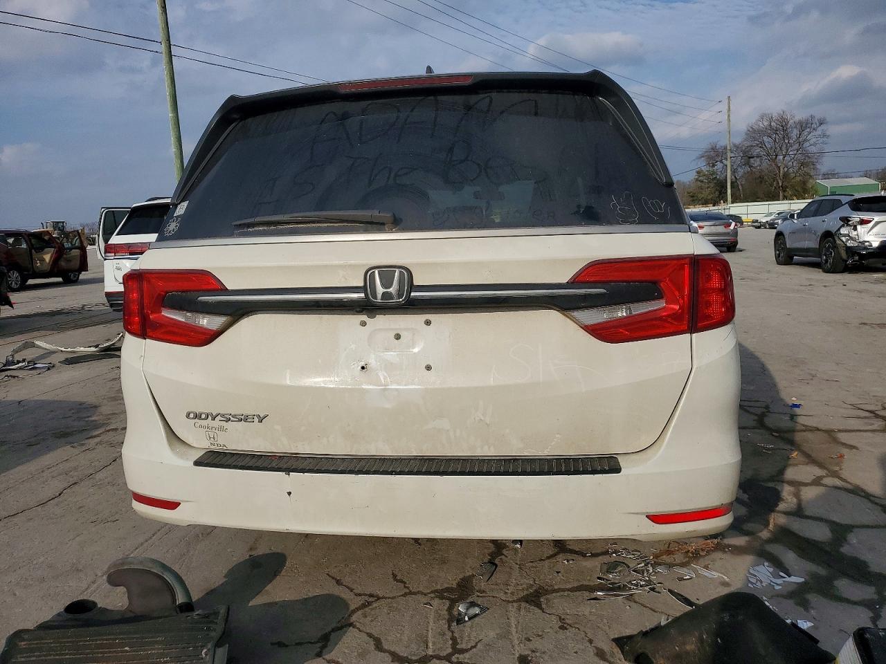 2021 Honda Odyssey Ex White vin: 5FNRL6H56MB017653
