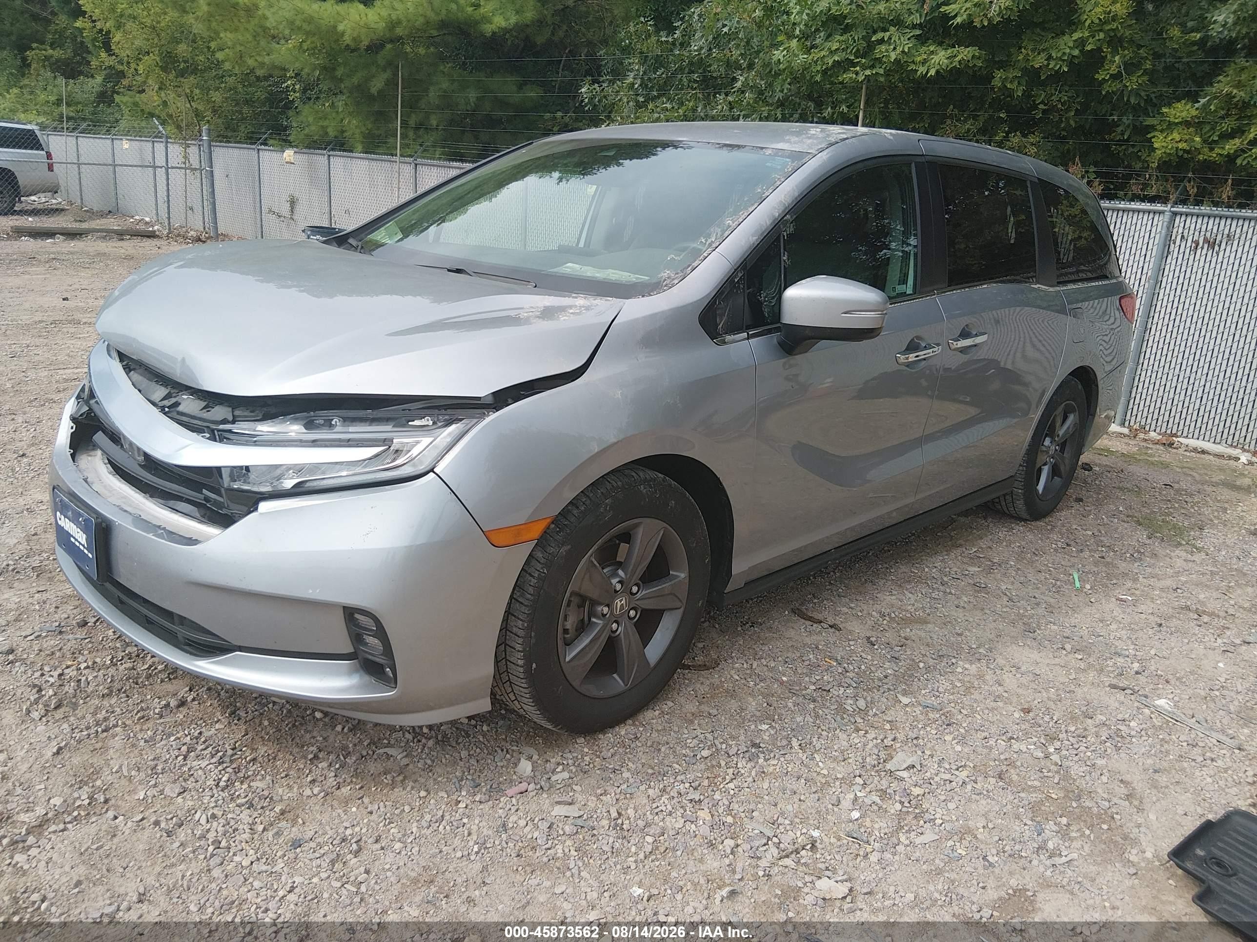 2021 Honda Odyssey Ex Silver vin: 5FNRL6H56MB035473