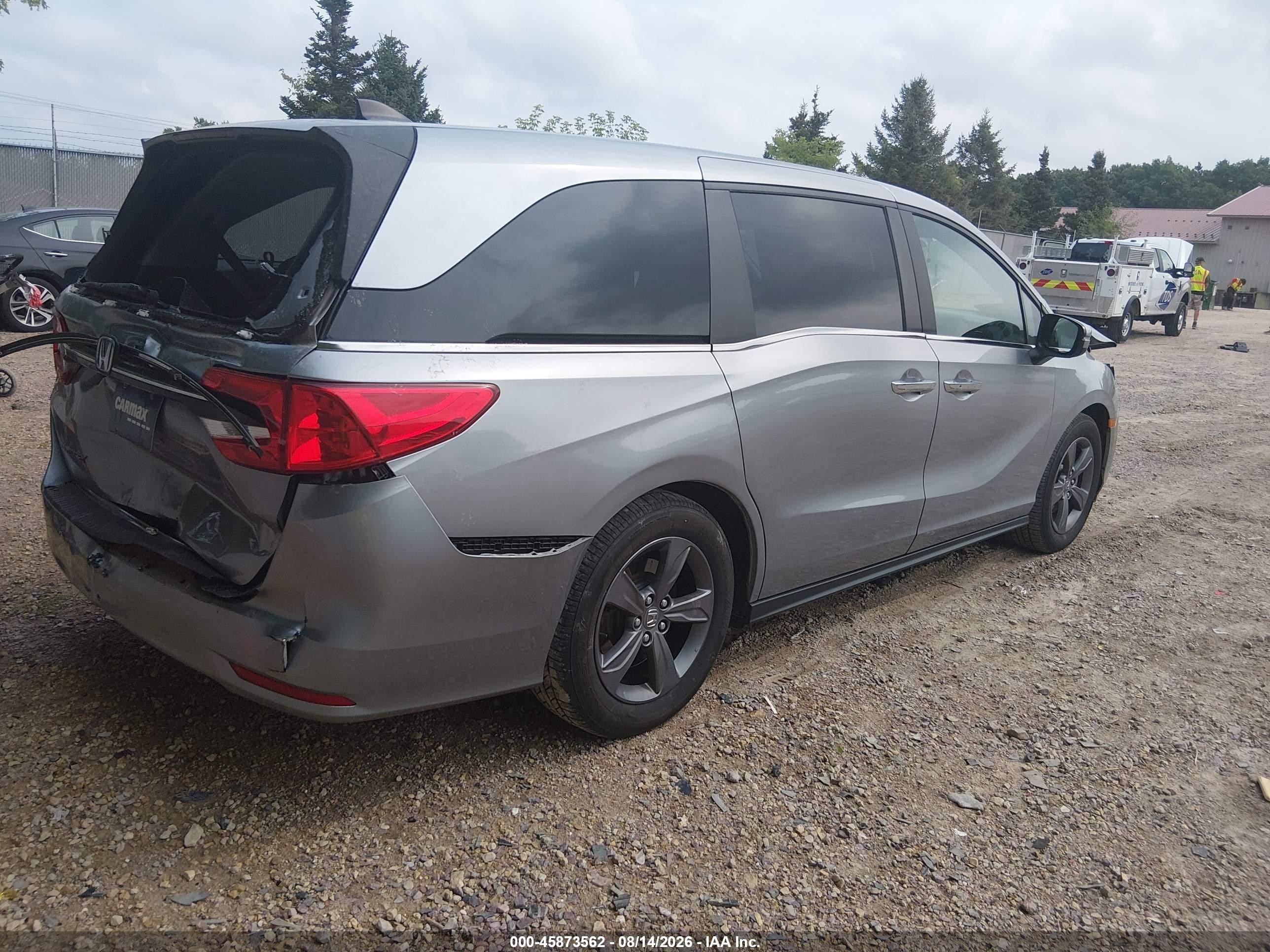 2021 Honda Odyssey Ex Silver vin: 5FNRL6H56MB035473
