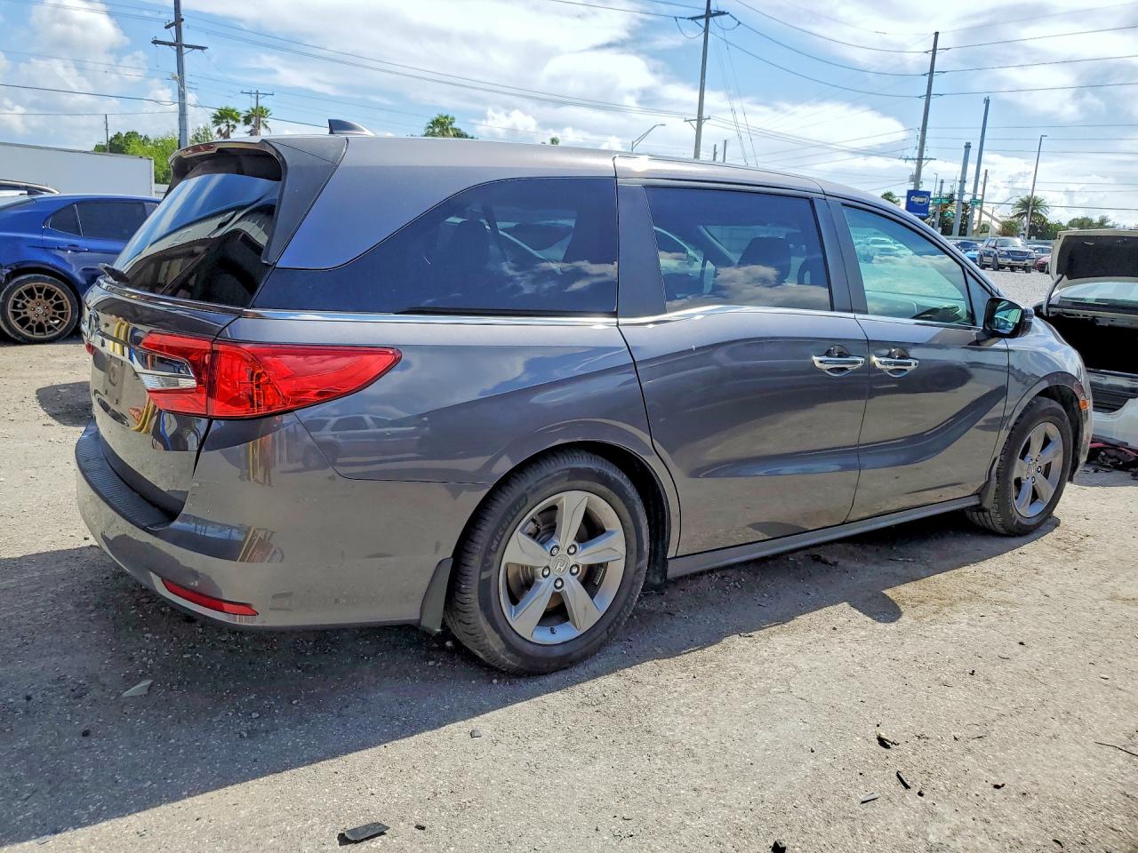 2020 Honda Odyssey Ex Gray vin: 5FNRL6H57LB052295