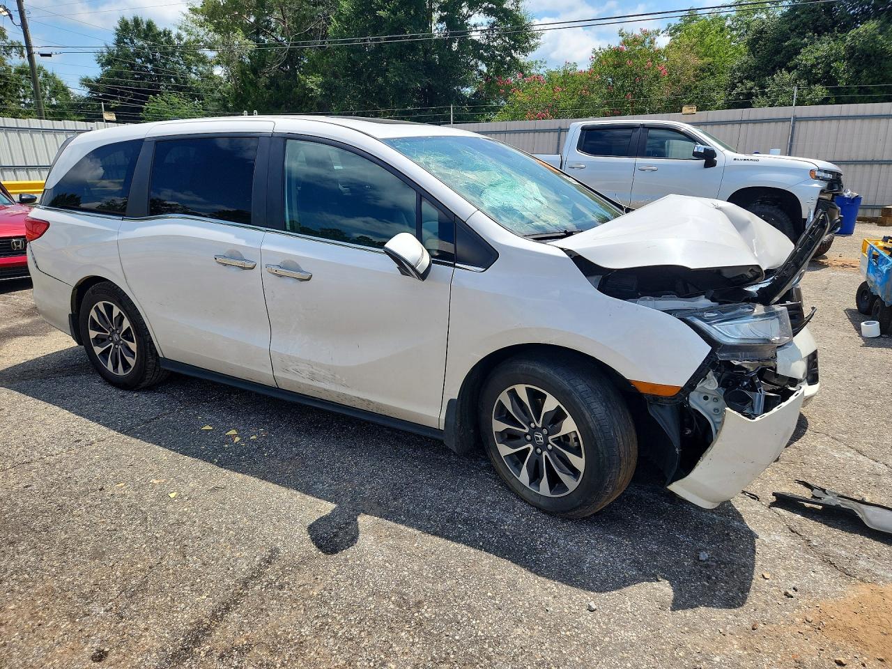 2023 Honda Odyssey Exl White vin: 5FNRL6H60PB078512