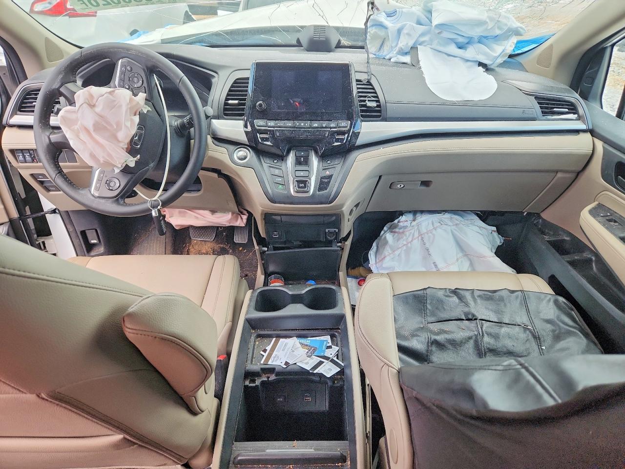2023 Honda Odyssey Exl White vin: 5FNRL6H60PB078512