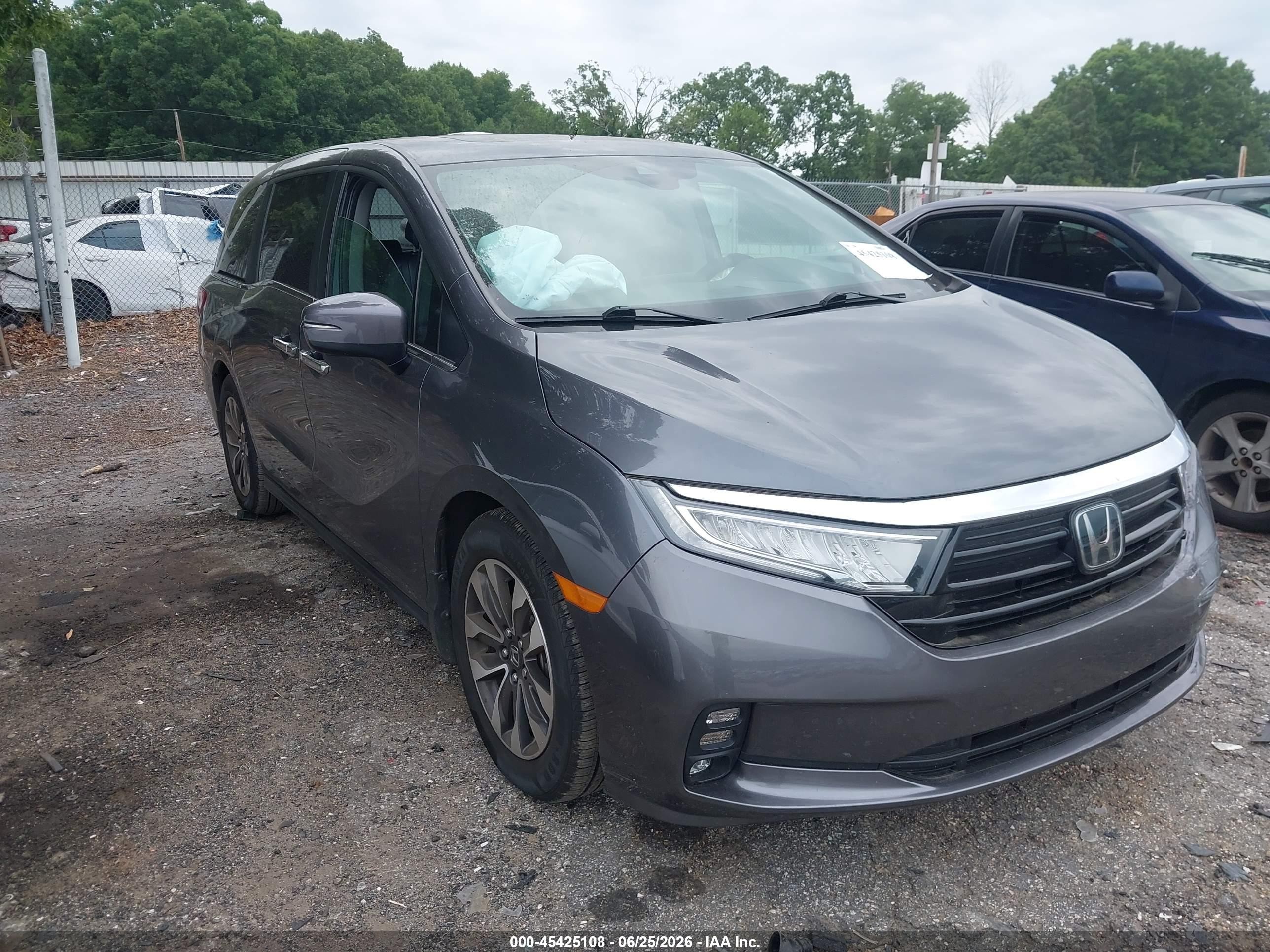 2023 Honda Odyssey Ex-l Gray vin: 5FNRL6H61PB058124