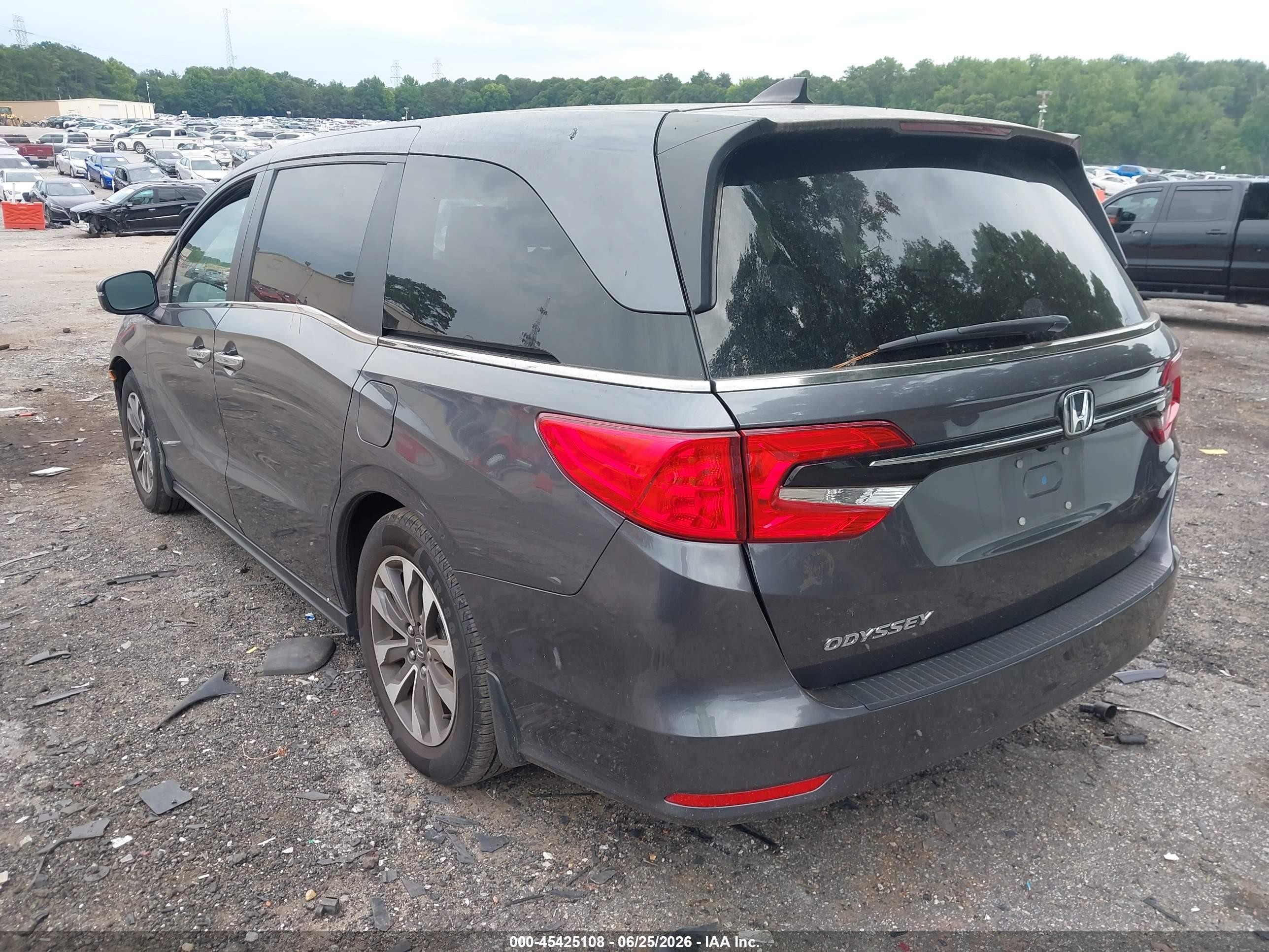 2023 Honda Odyssey Ex-l Gray vin: 5FNRL6H61PB058124