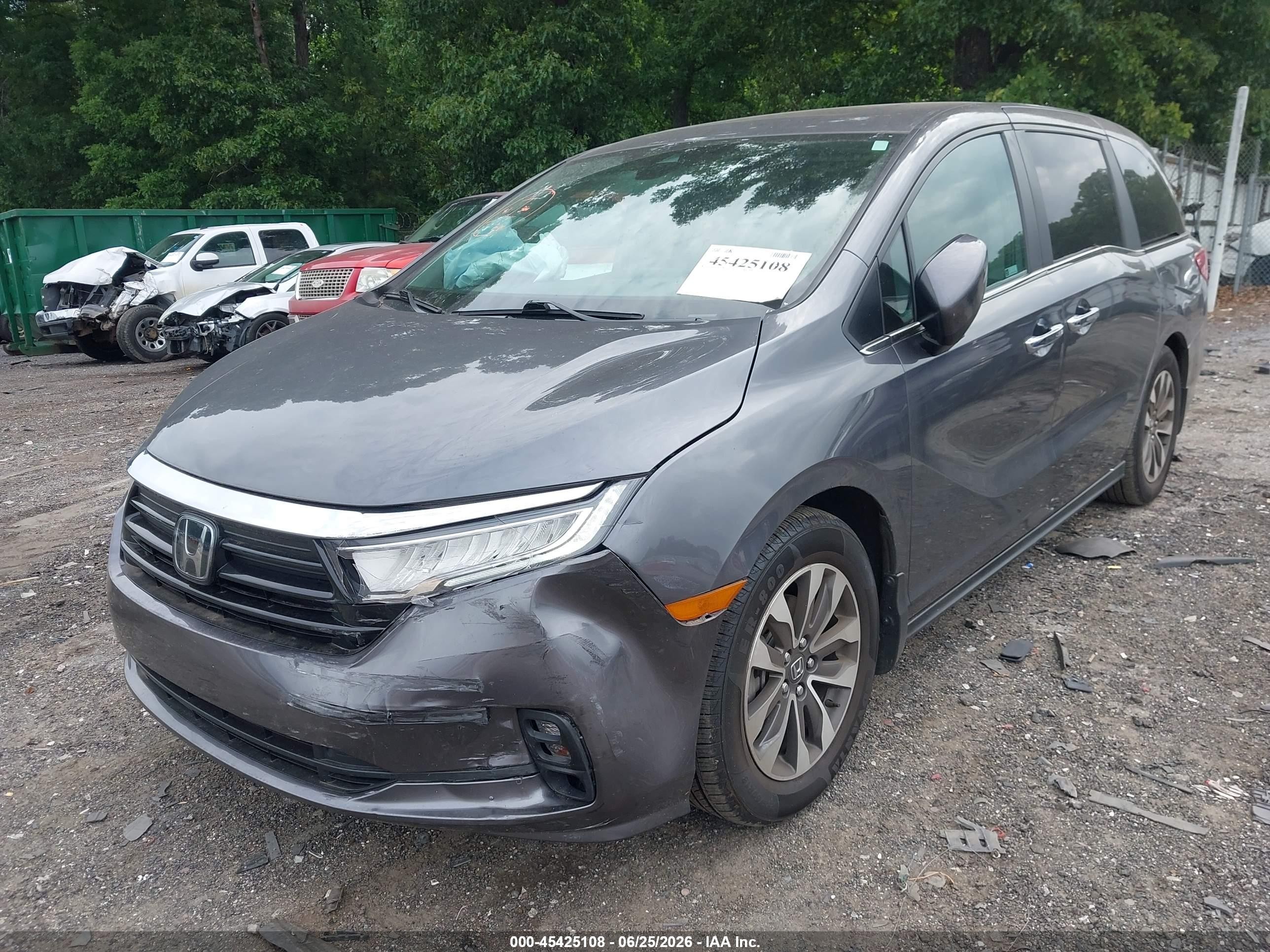 2023 Honda Odyssey Ex-l Gray vin: 5FNRL6H61PB058124