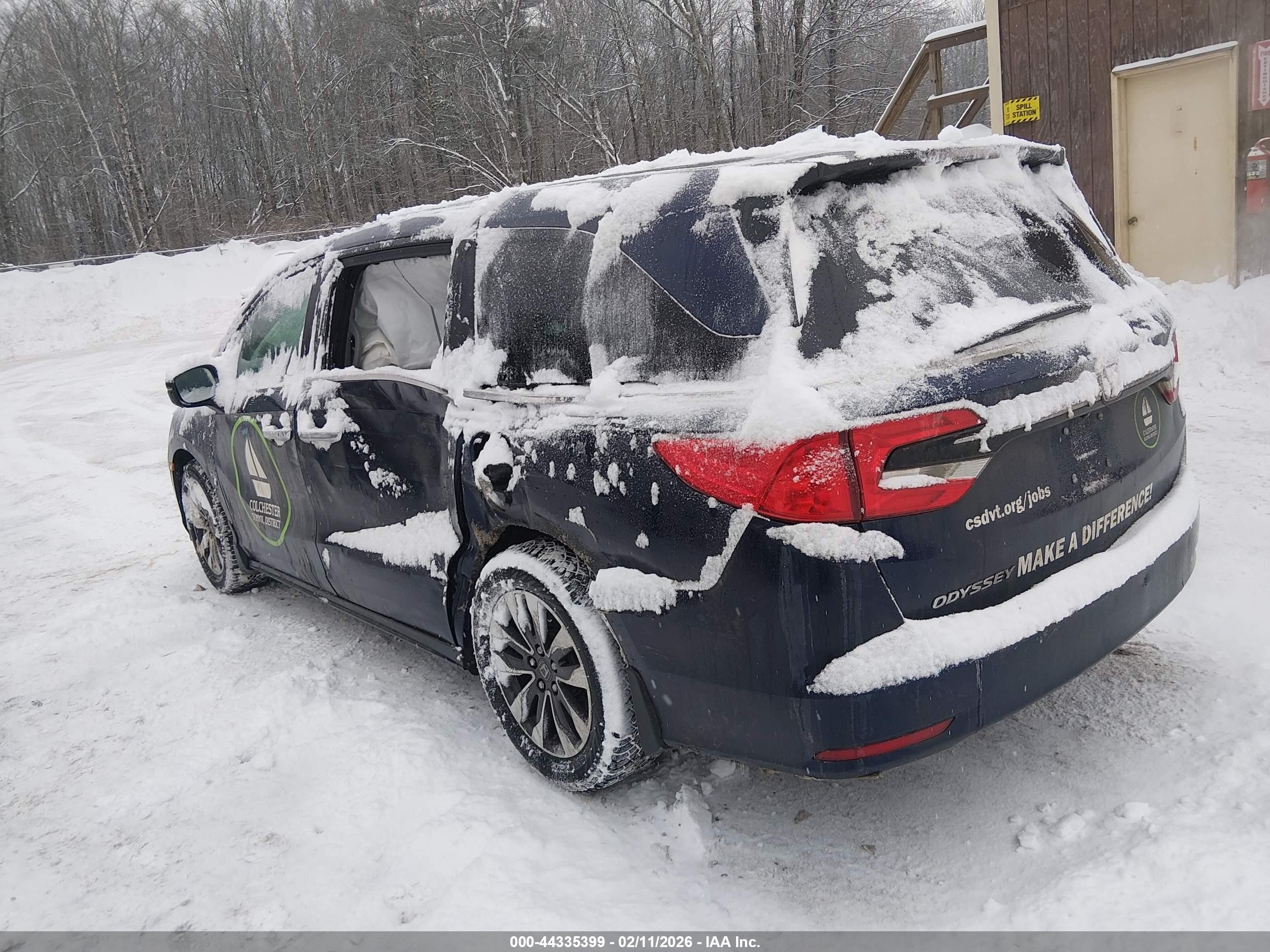 2024 Honda Odyssey Ex-l Blue vin: 5FNRL6H62RB035809