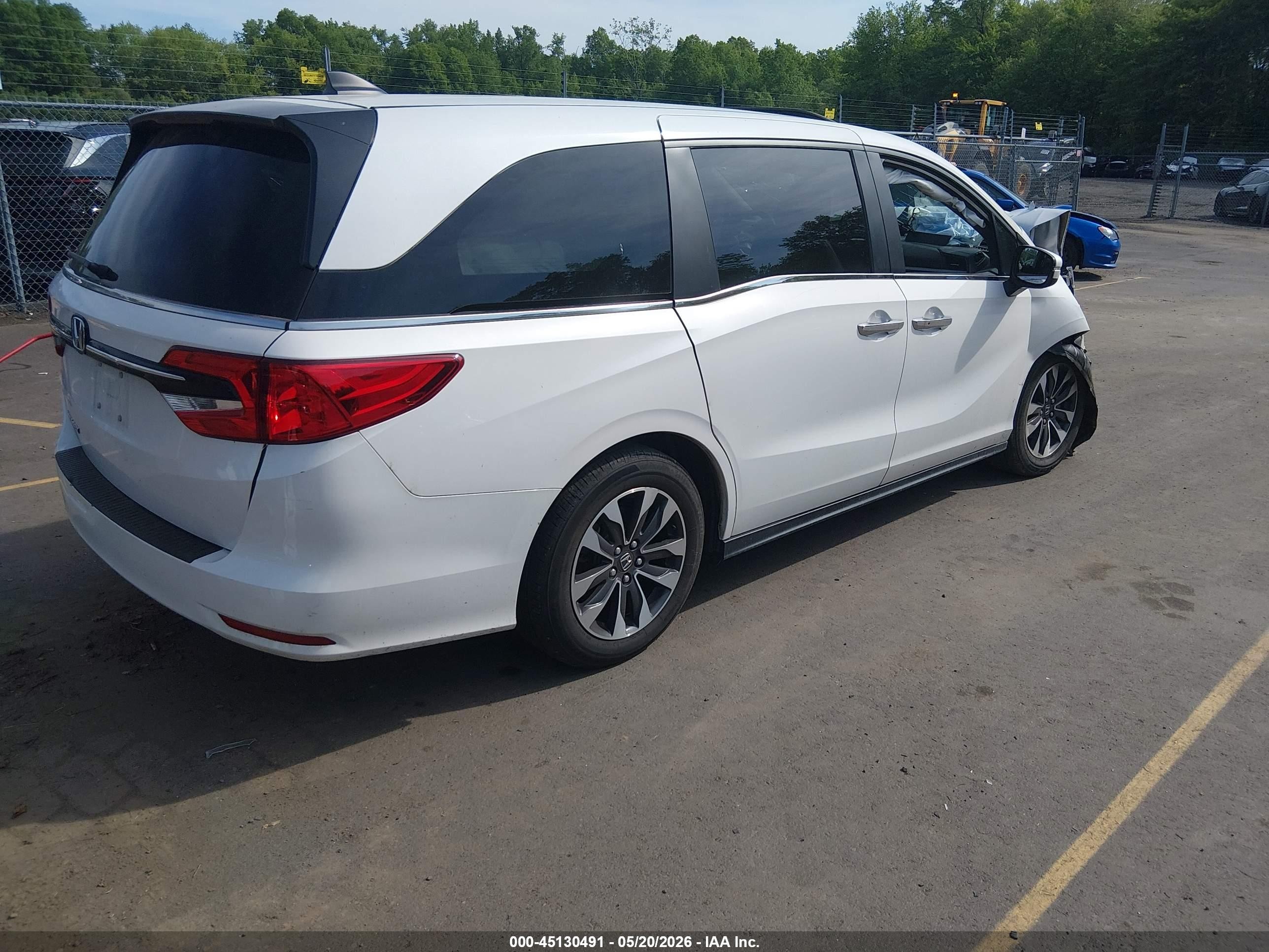 2024 Honda Odyssey Ex-l White vin: 5FNRL6H63RB032613
