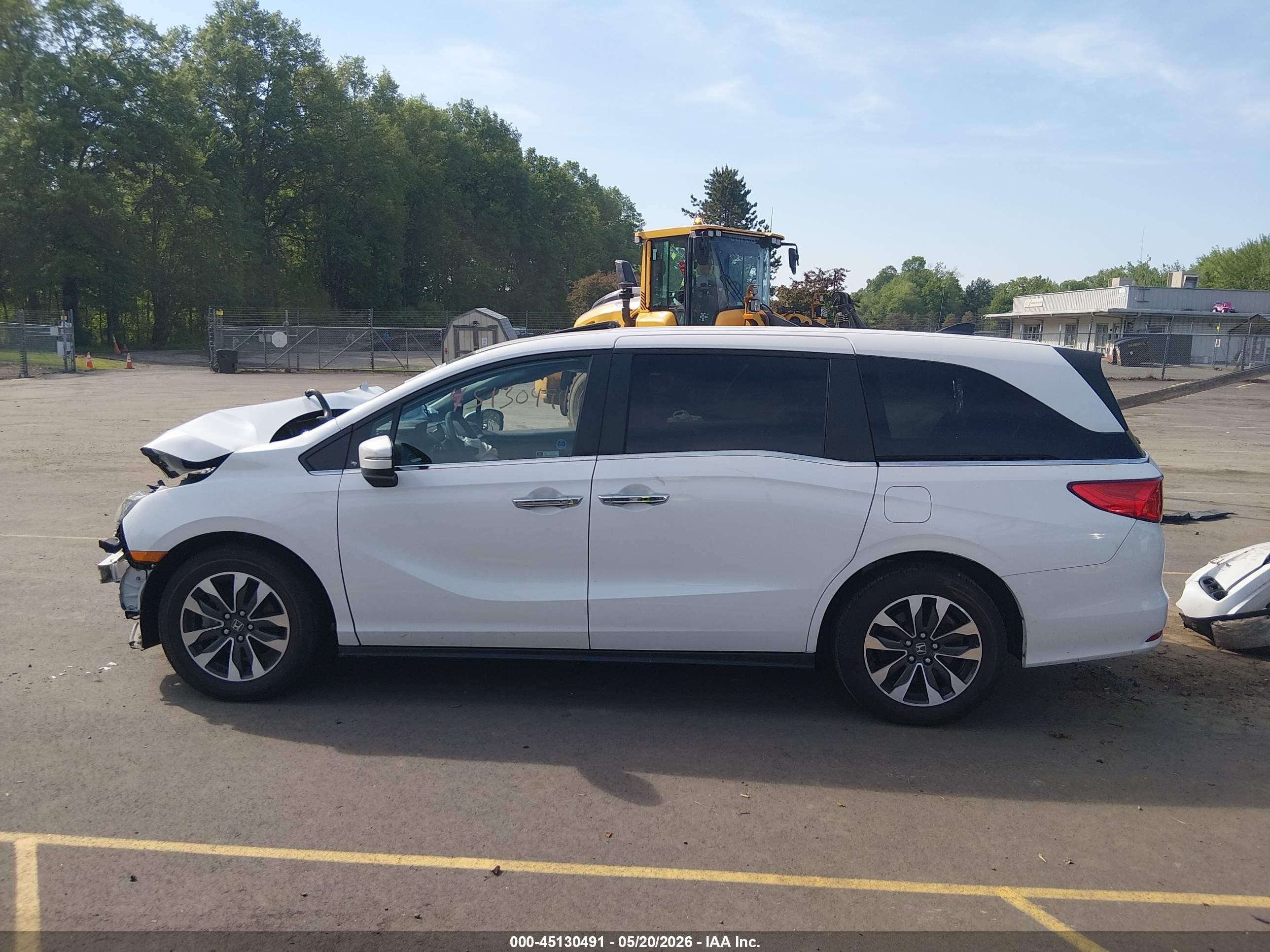 2024 Honda Odyssey Ex-l White vin: 5FNRL6H63RB032613