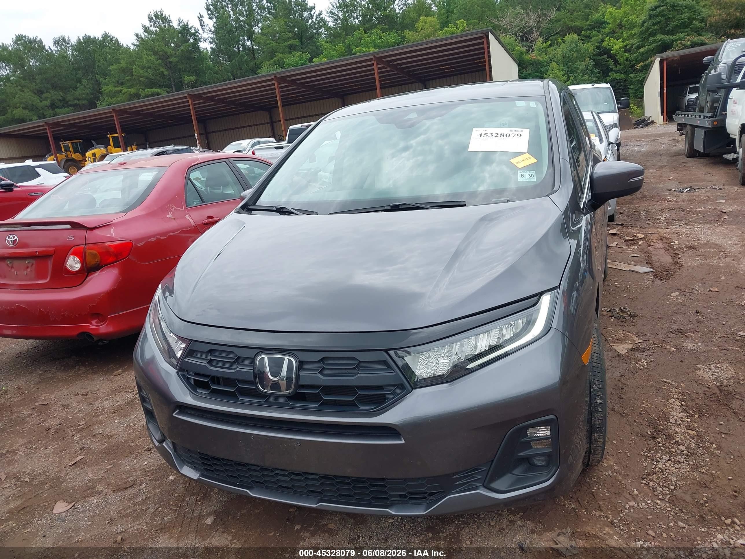 2025 Honda Odyssey Ex-l Черный vin: 5FNRL6H65SB080703